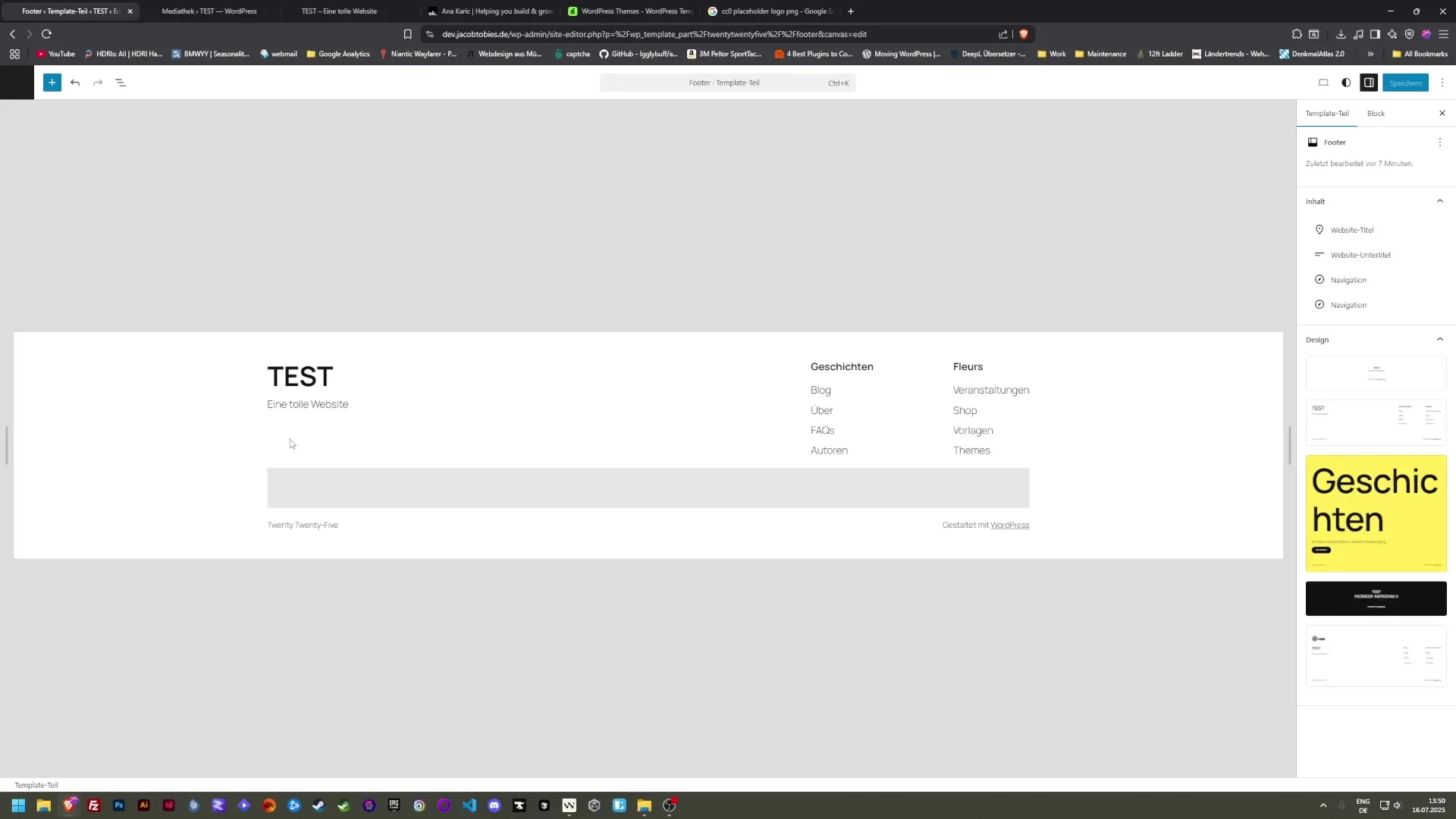 Anpassung von WordPress Themes f&uuml;r dein Webdesign