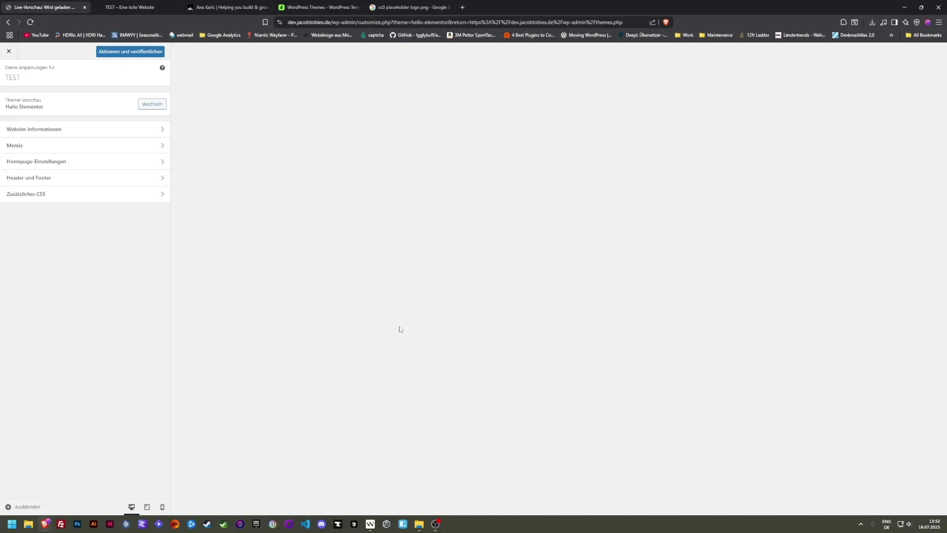 Anpassung von WordPress Themes f&uuml;r dein Webdesign