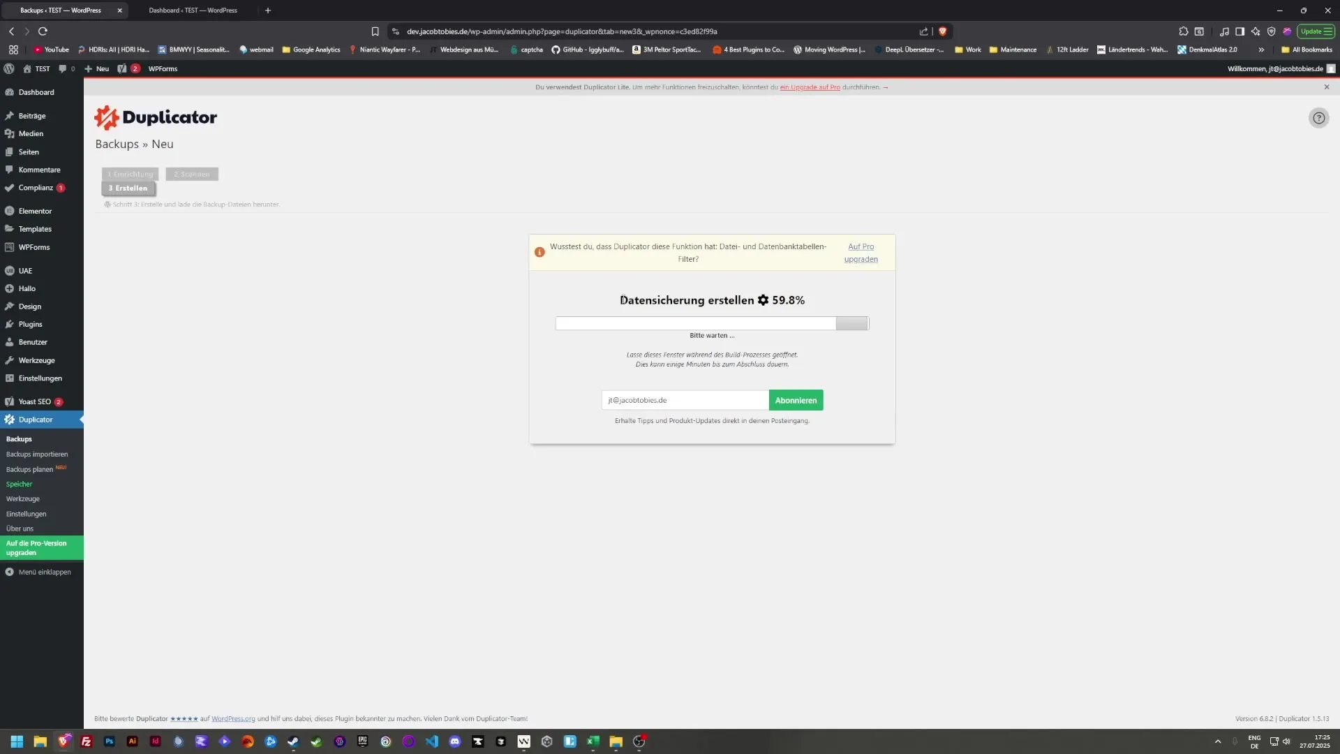 Sicherheitsma&szlig;nahmen und Backup-Strategien f&uuml;r WordPress