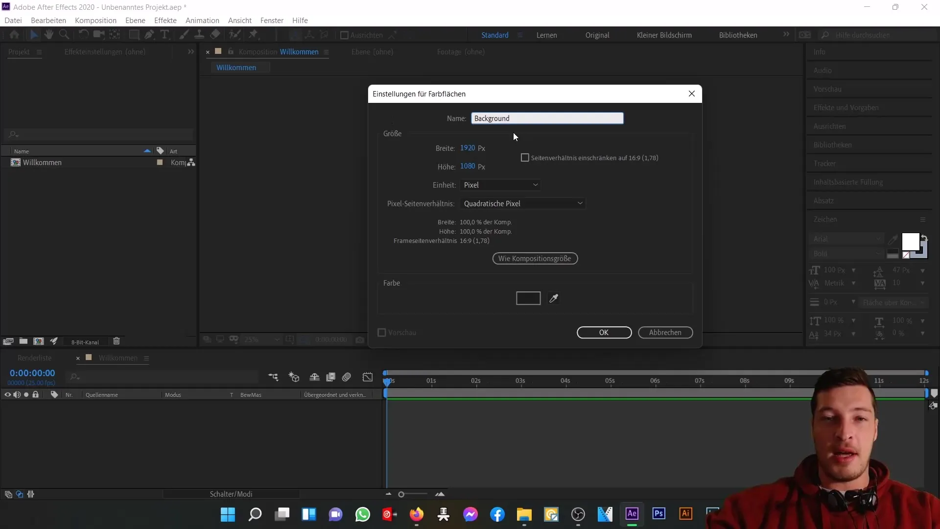 Gambaran Umum Antarmuka Pengguna After Effects Gambaran umum dari antarmuka pengguna After Effects