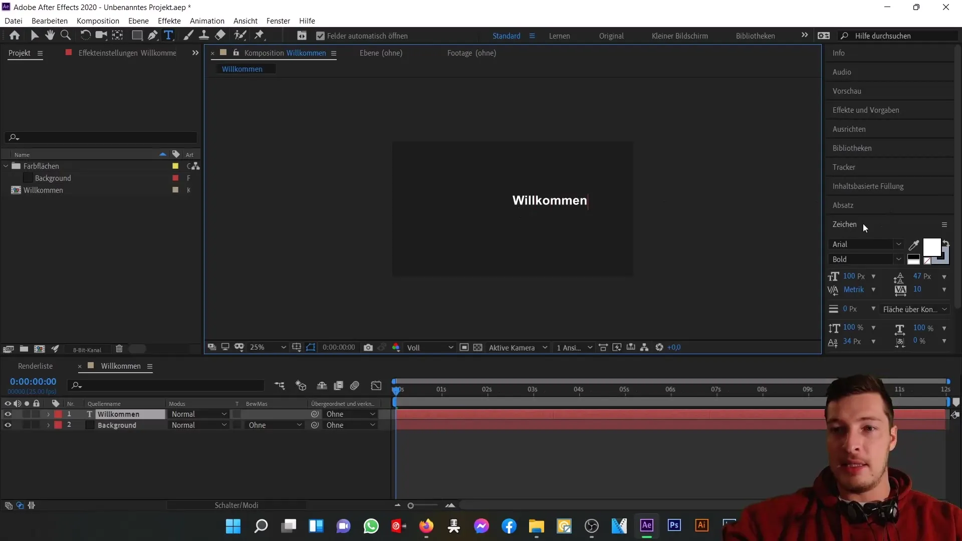 Gambaran dasar antarmuka pengguna After Effects Gambaran dasar antarmuka pengguna After Effects