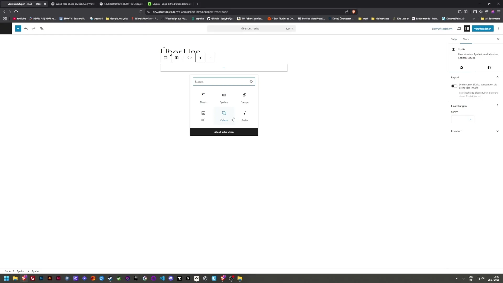 &Uuml;ber uns-Seite effektiv erstellen mit WordPress