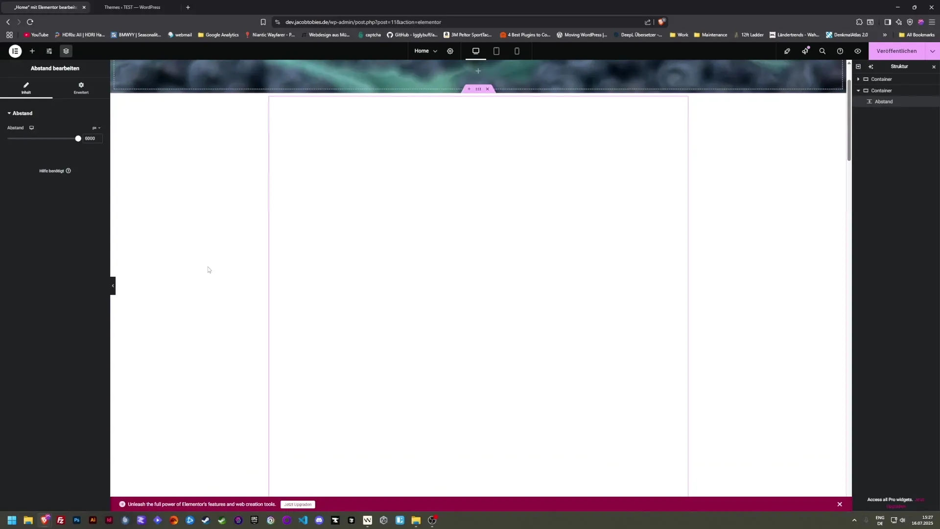 Elementor: Schritt-f&uuml;r-Schritt Anleitung zur Startseitenerstellung