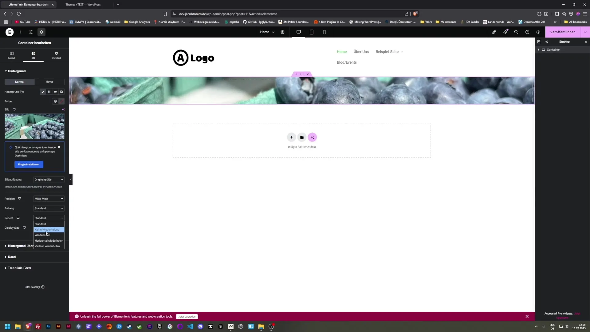 Elementor: Schritt-f&uuml;r-Schritt Anleitung zur Startseitenerstellung
