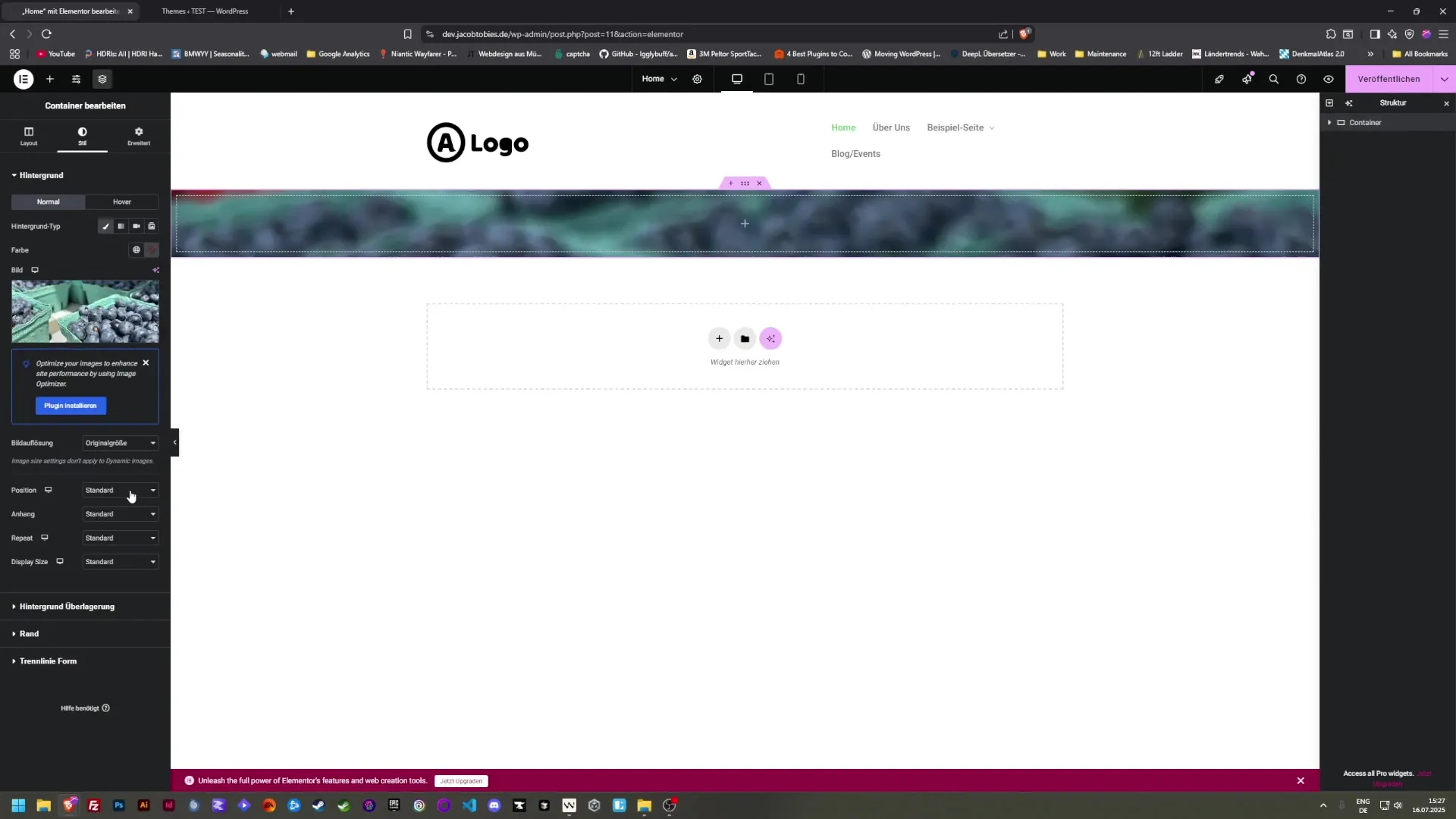 Elementor: Schritt-f&uuml;r-Schritt Anleitung zur Startseitenerstellung