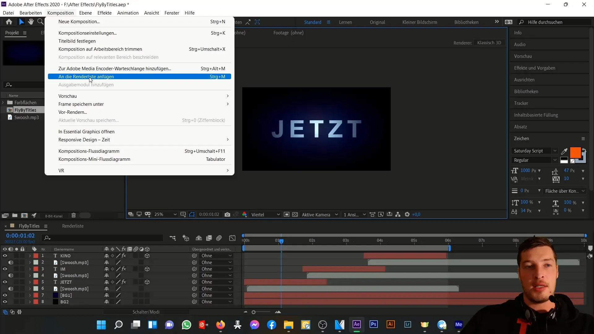 Effektiver Einsatz des Adobe Media Encoder in After Effects zur Videoausgabe