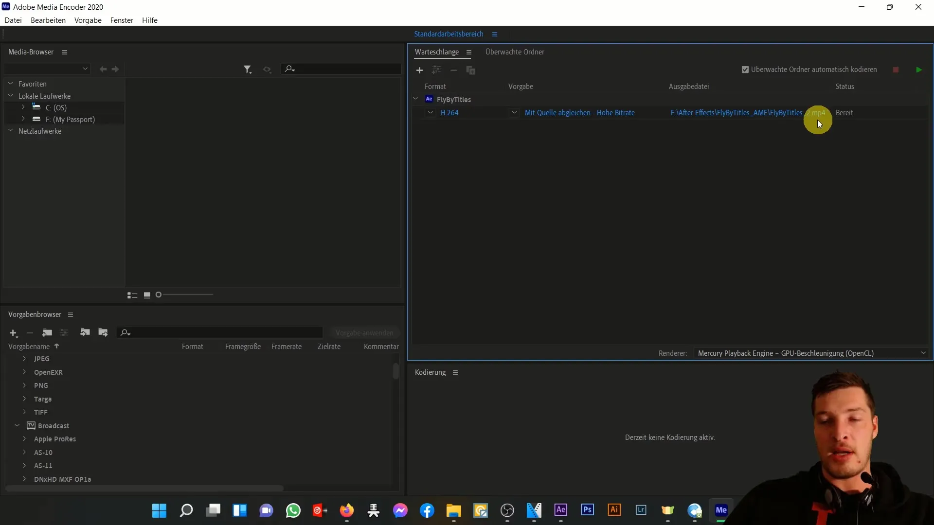 Effektiver Einsatz des Adobe Media Encoder in After Effects zur Videoausgabe