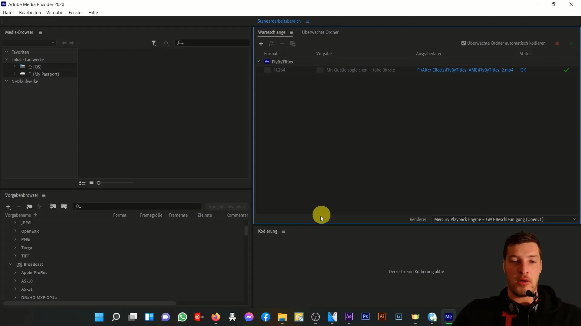 Effektiver Einsatz des Adobe Media Encoder in After Effects zur Videoausgabe