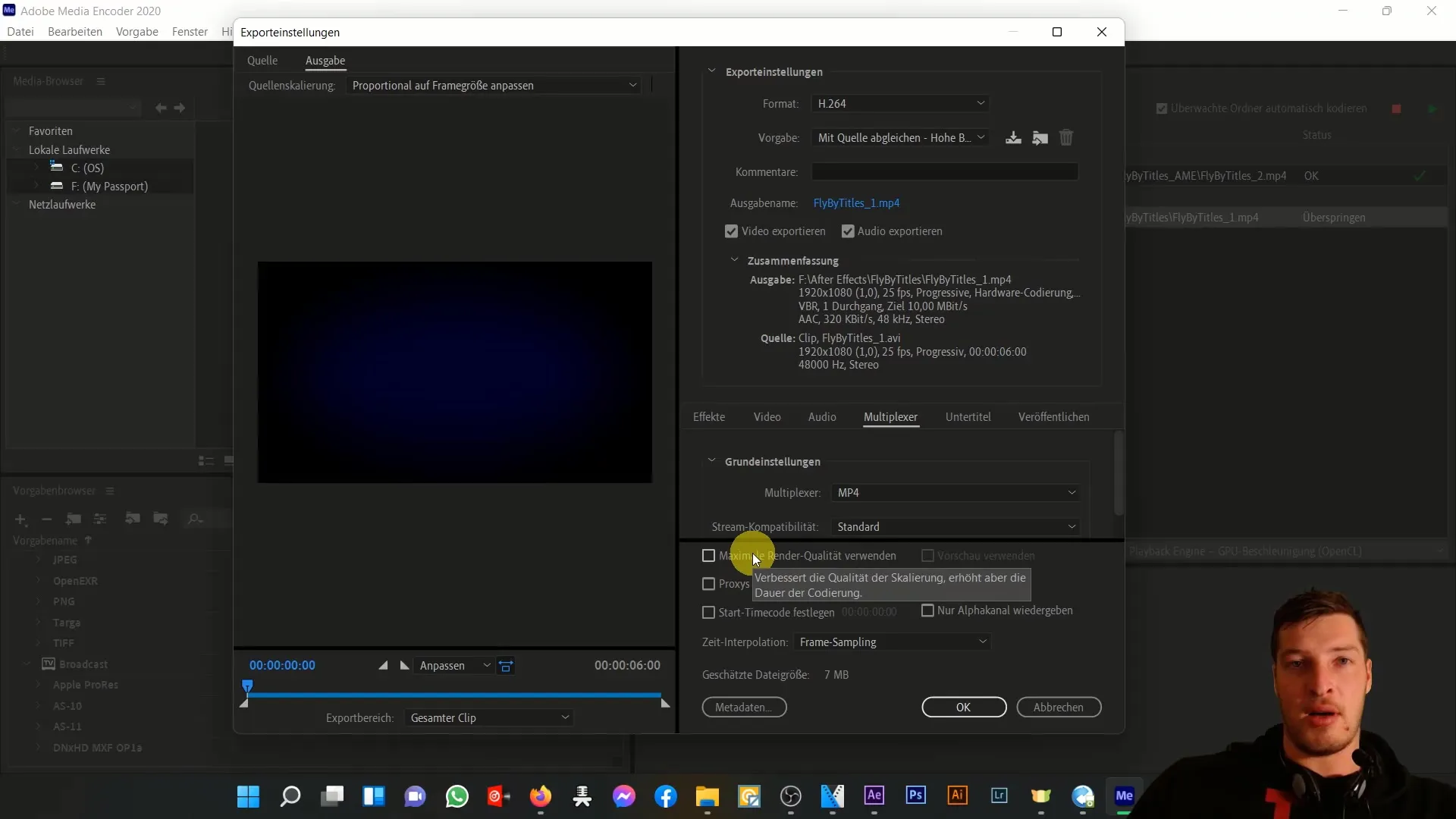 Effektiver Einsatz des Adobe Media Encoder in After Effects zur Videoausgabe