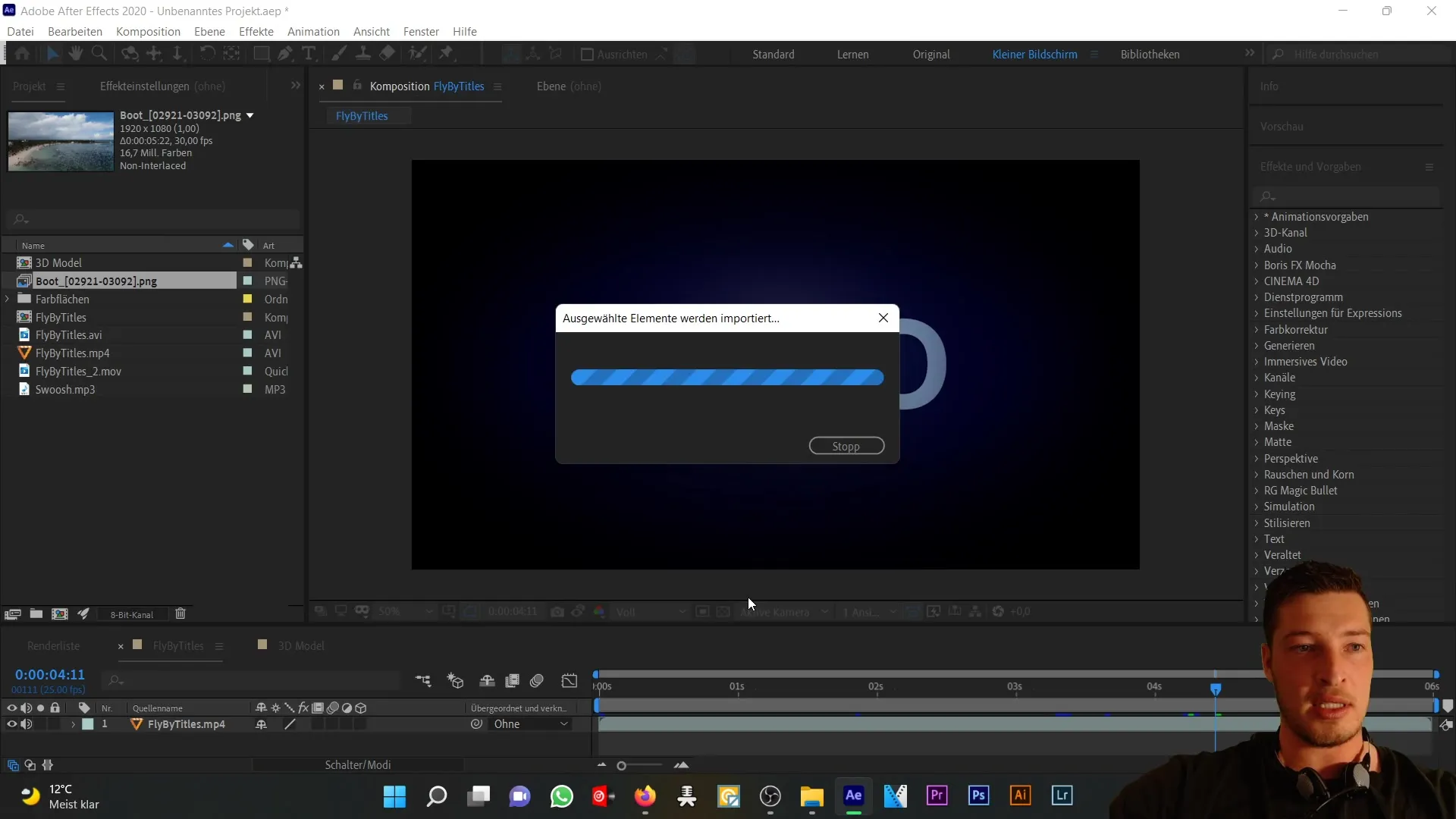 Import von Medien in After Effects: Ein umfassendes Tutorial