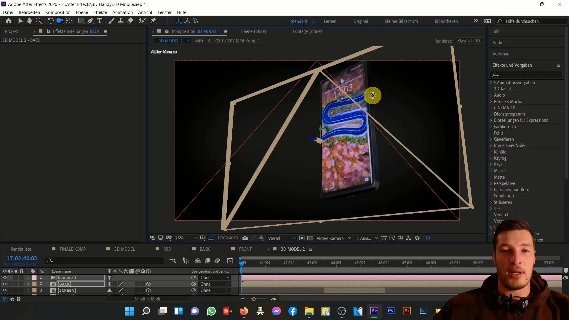 Membuat ponsel 3D di After Effects sendiri Membuat ponsel 3D sendiri di After Effects