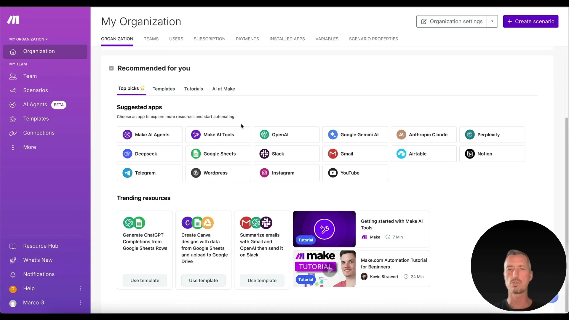 Visualize workflows with Make for your business