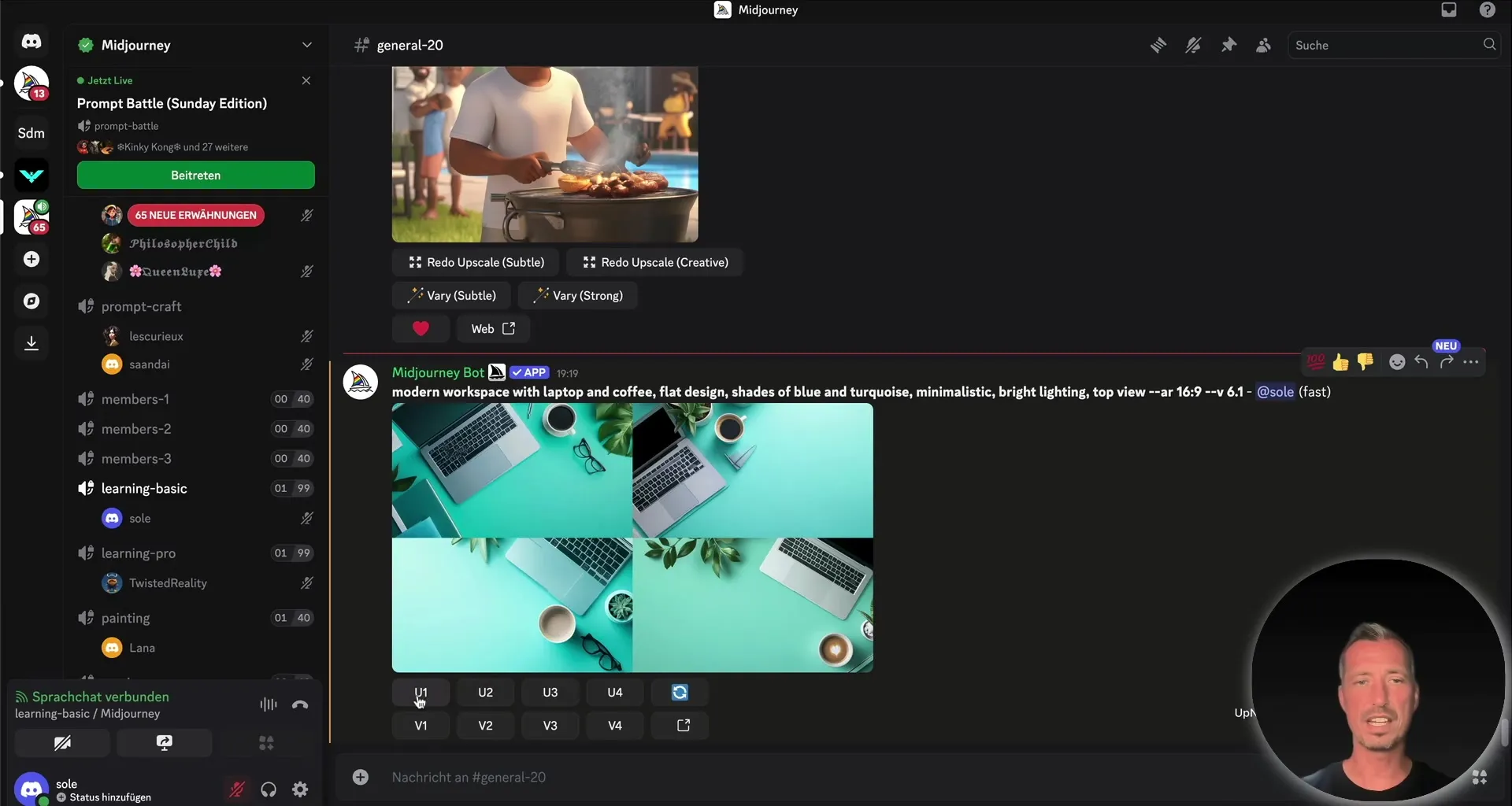 AI-assisted image creation with Midjourney and Canva AI