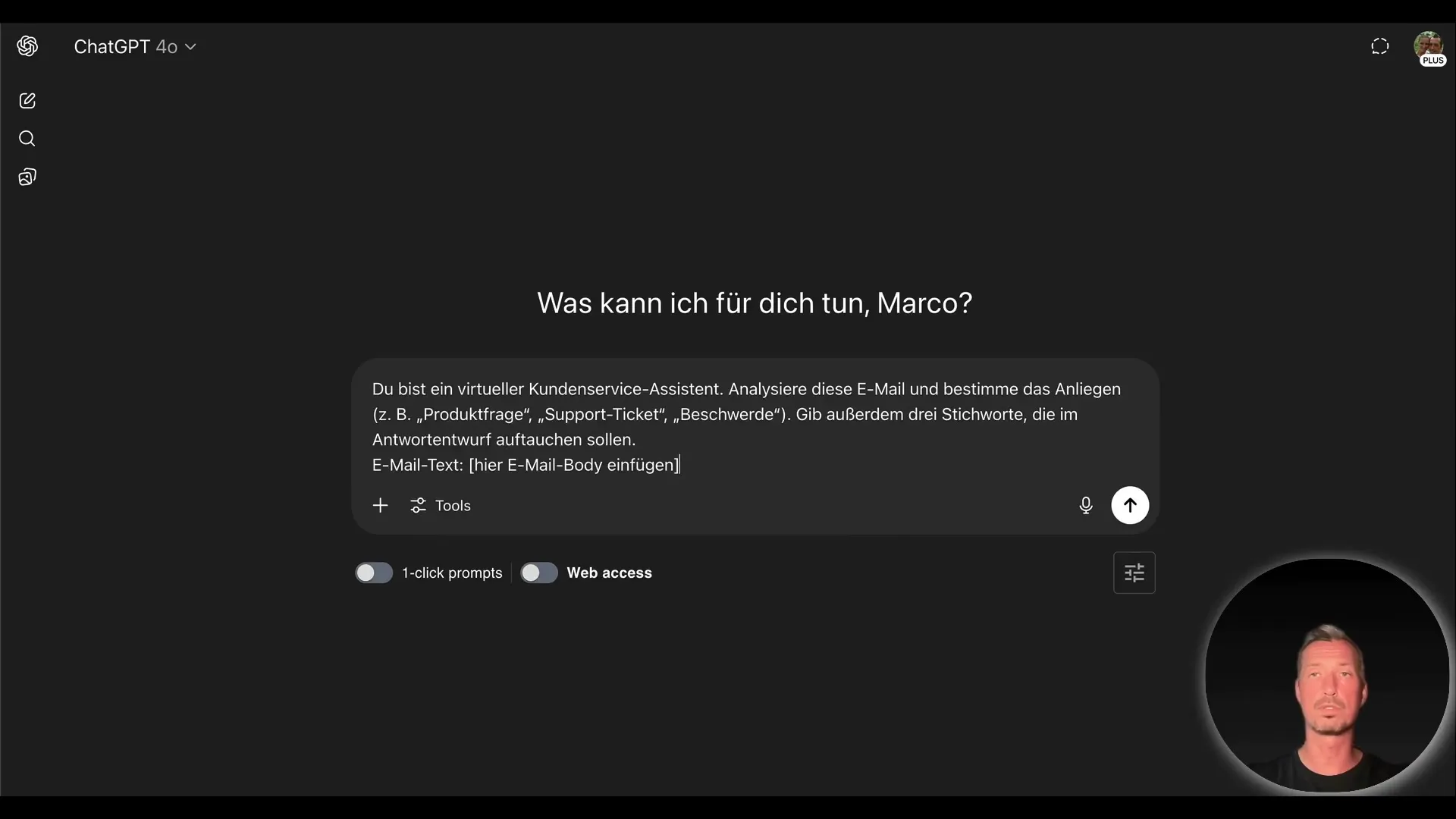 Automated email responses with AI workflow
