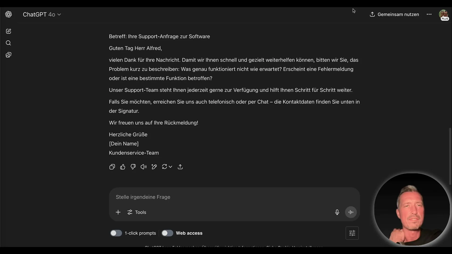 Automated email responses with AI workflow