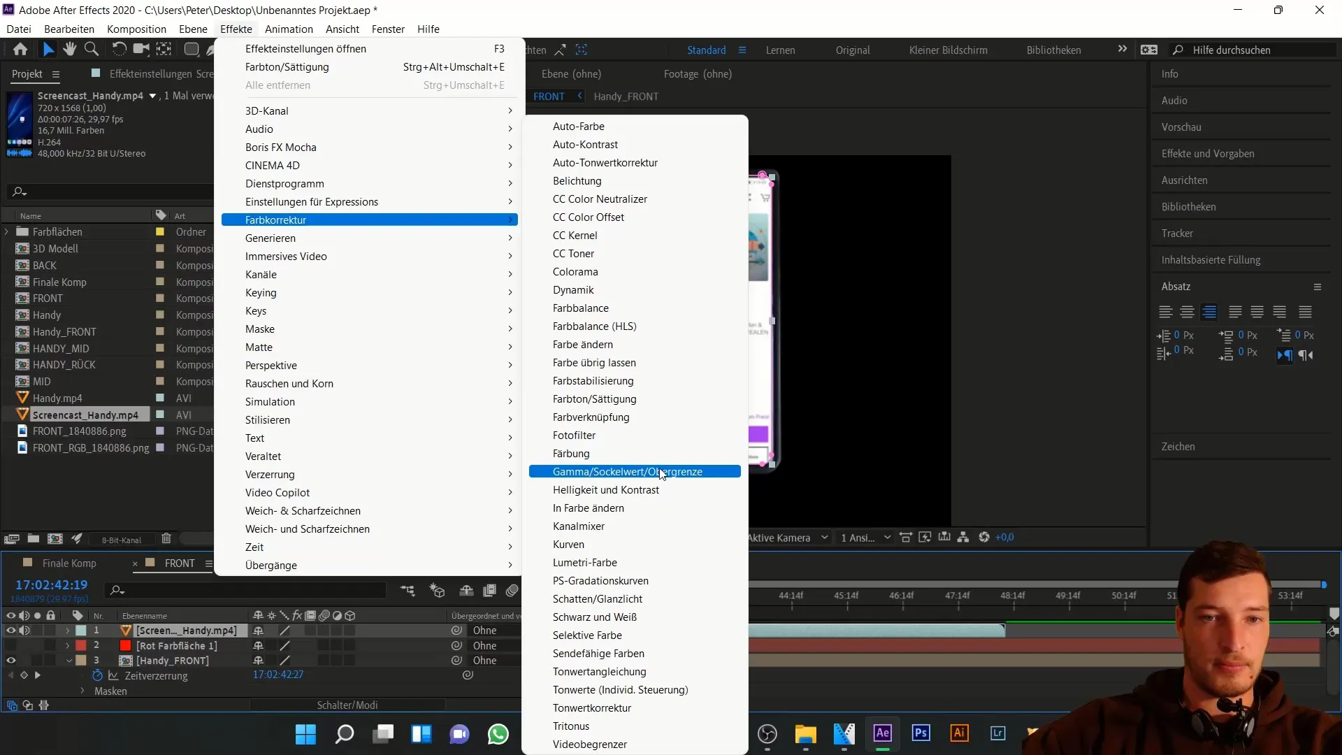 Mengatur ponsel 3D secara individual di After Effects Mengedit ponsel 3D secara individual di After Effects