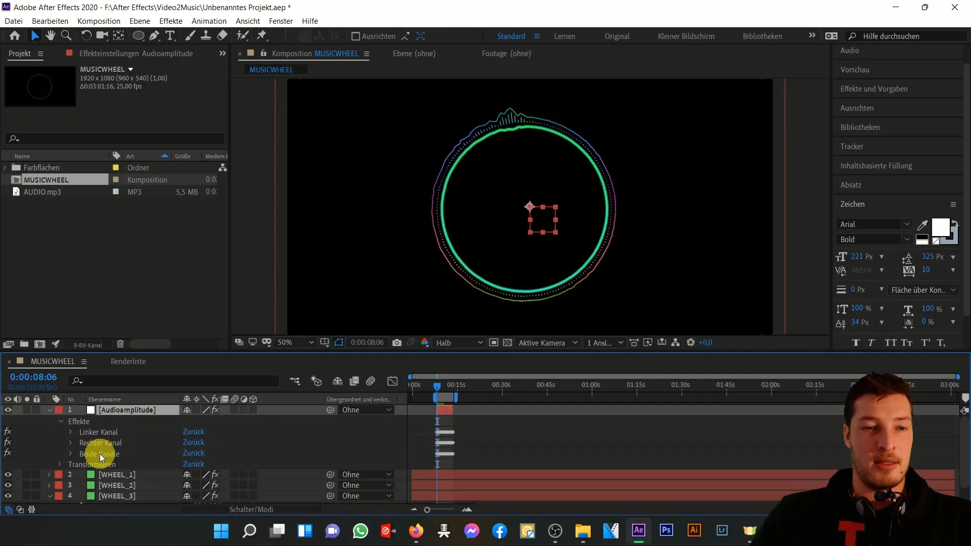 Musikanimation mit Expressions in After Effects