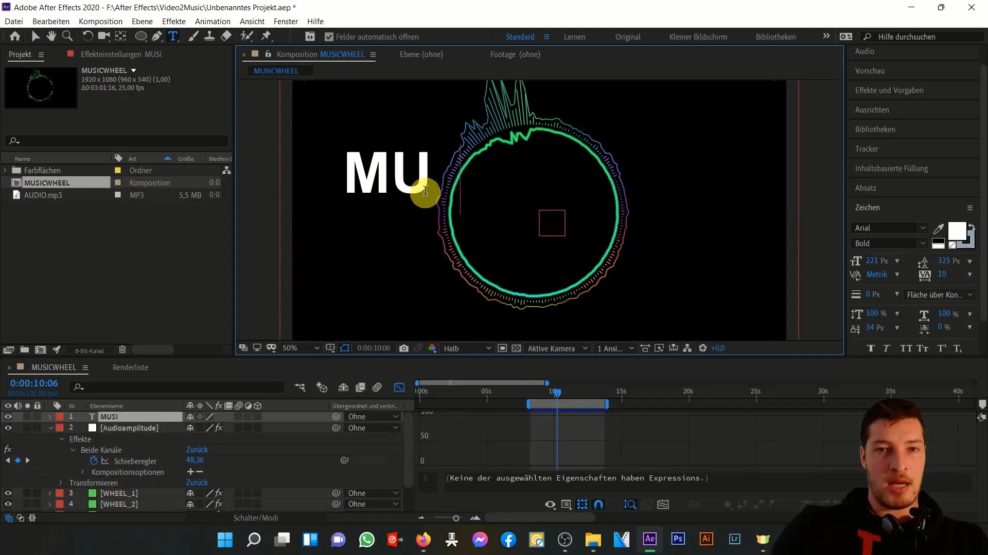Musikanimation mit Expressions in After Effects