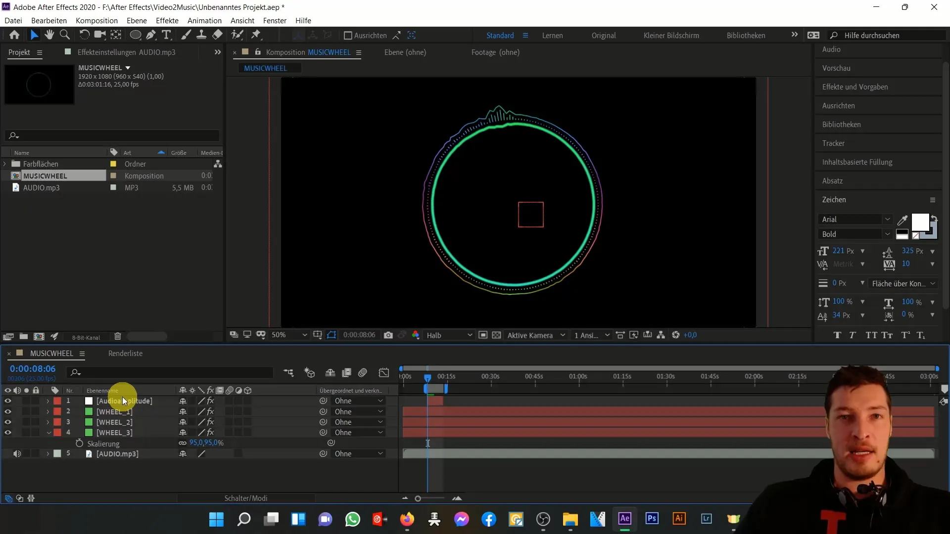 Musikanimation mit Expressions in After Effects