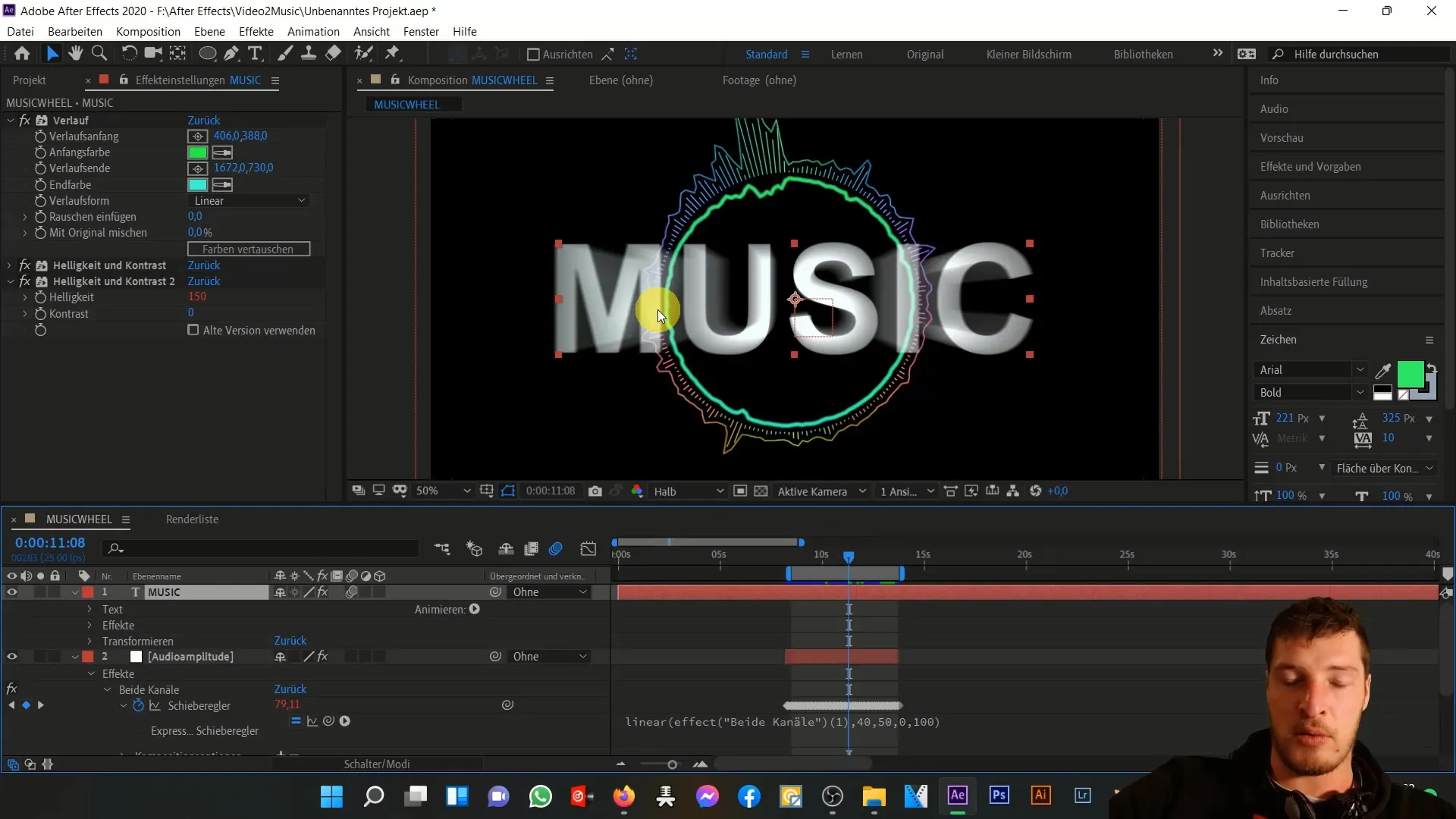 After Effects: Texte animieren und anpassen für Musik