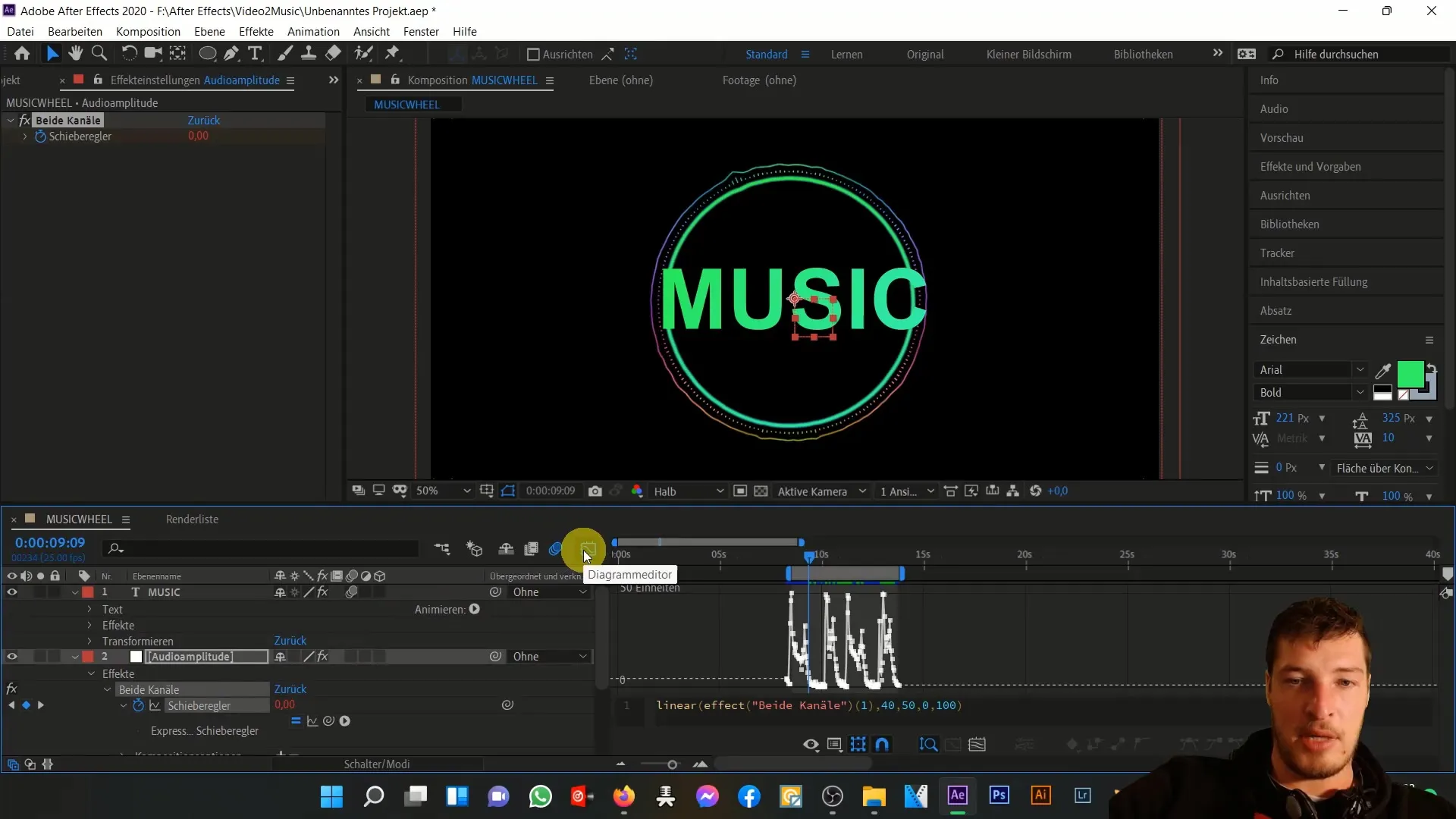 After Effects: Texte animieren und anpassen für Musik