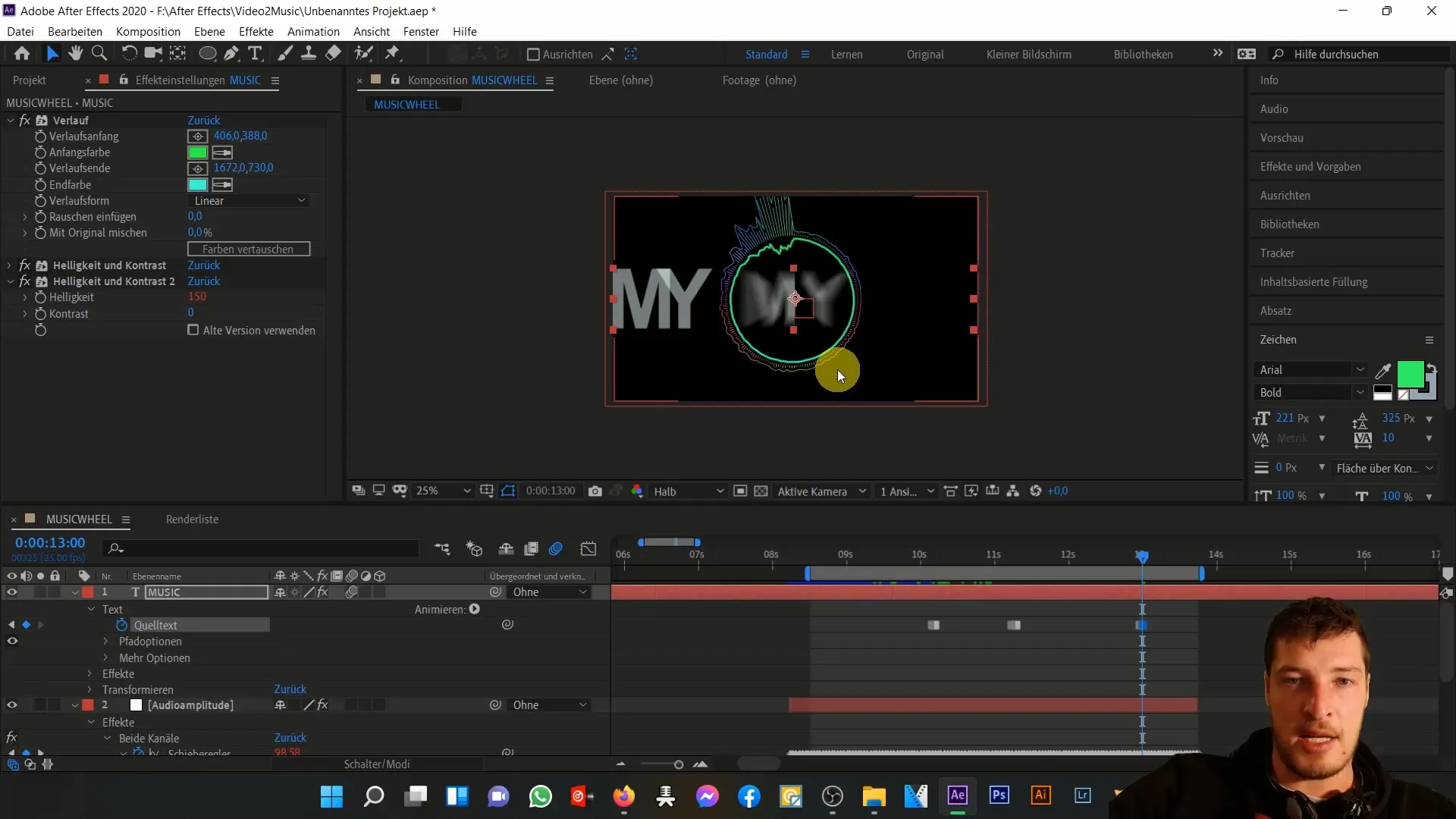 After Effects: Texte animieren und anpassen für Musik