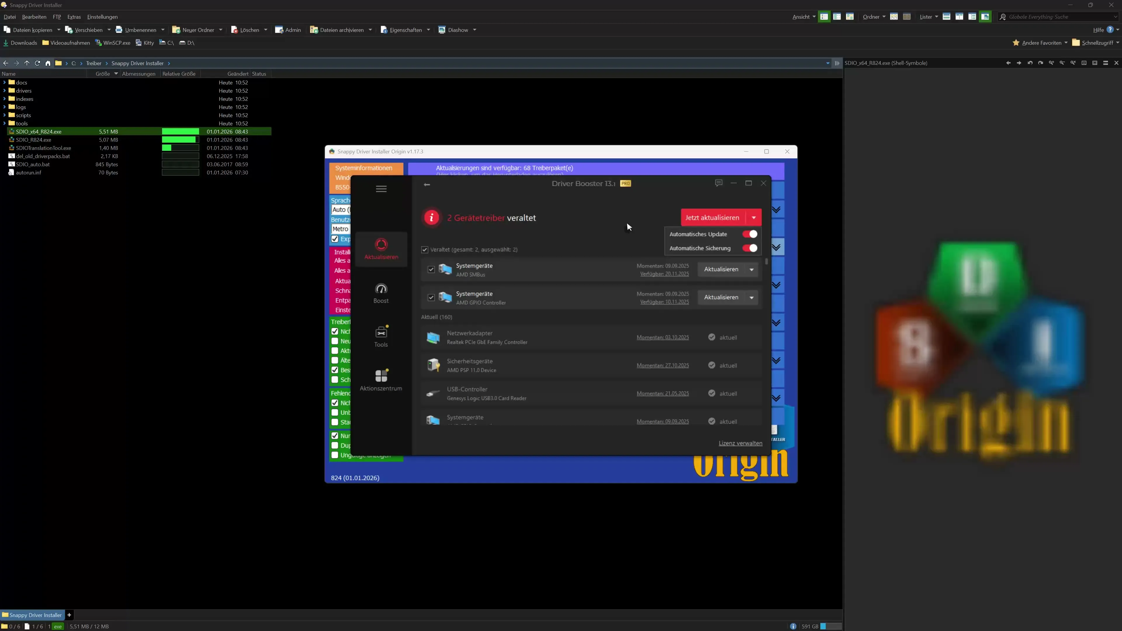 Effectively update and back up drivers