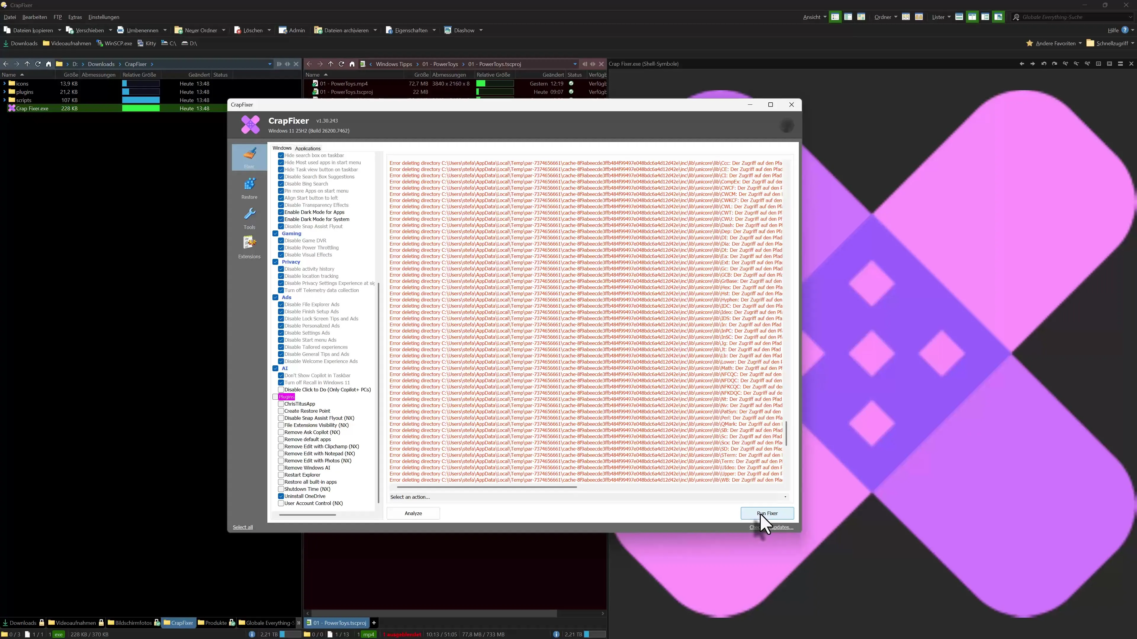 CrapFixer: How to lighten your Windows system