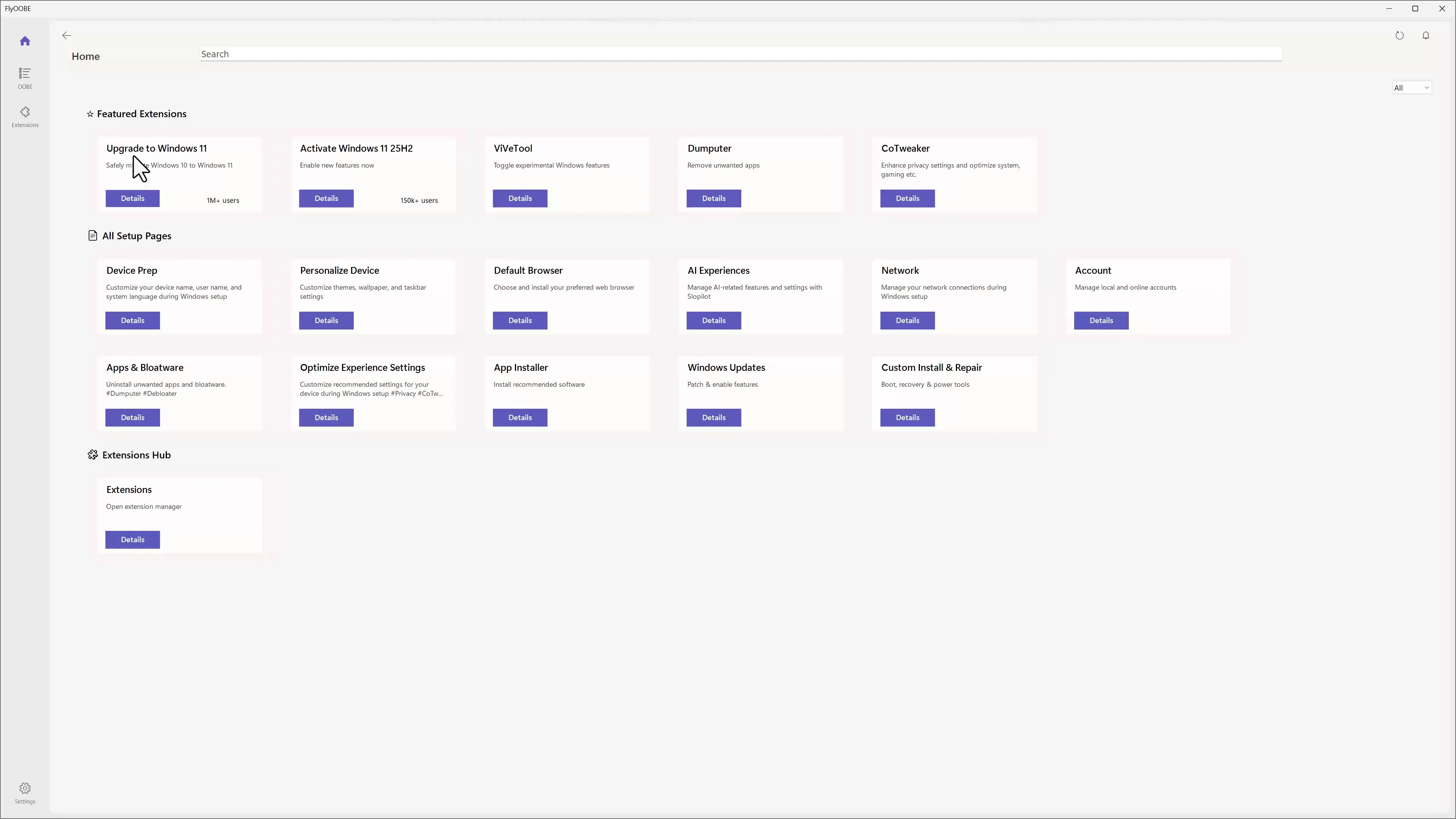FlyOOBE 2.4 &ndash; Remove bloatware in Windows 11