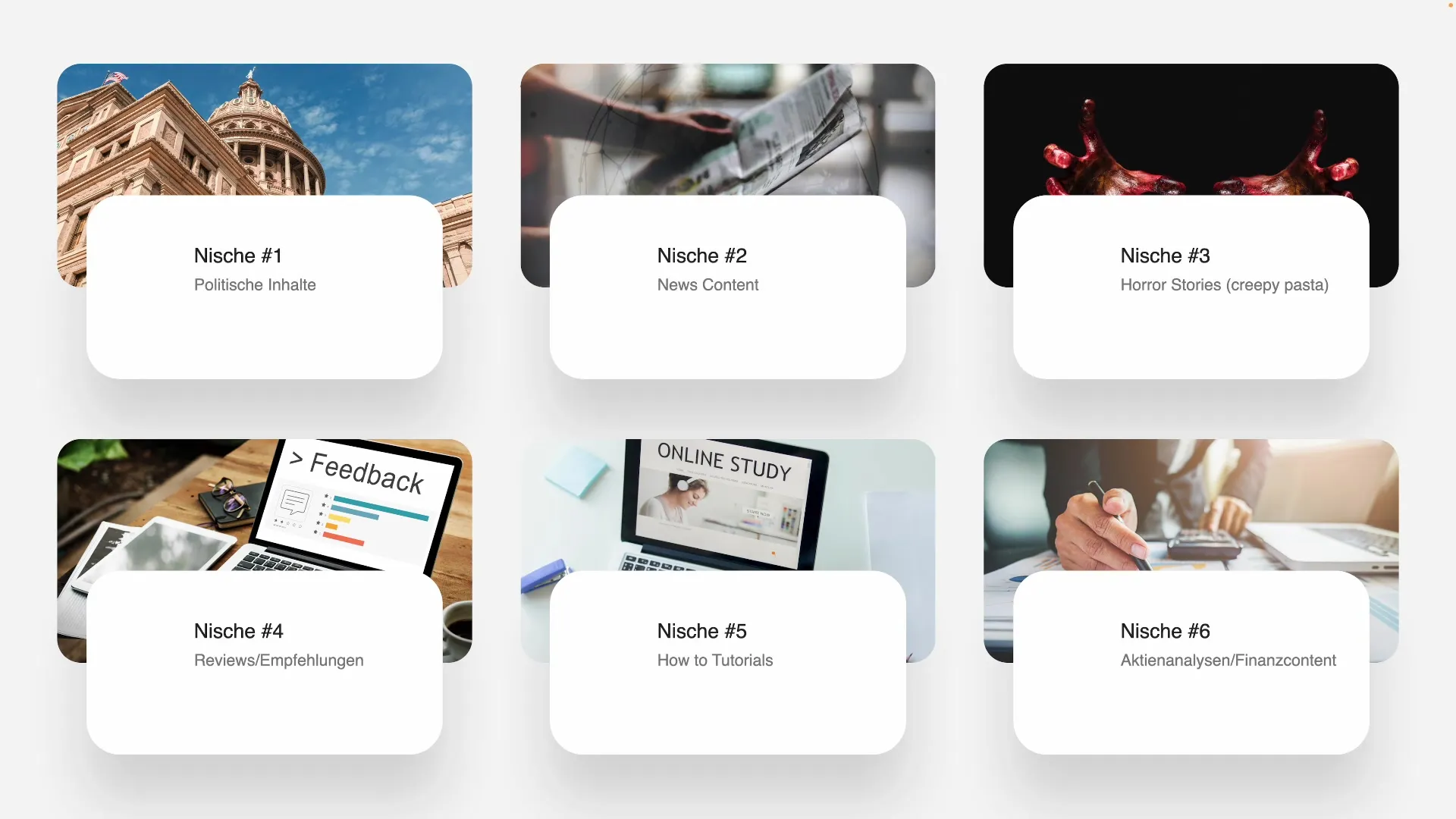 Faceless Nischen f&uuml;r YouTube: Deine Chance auf Erfolg