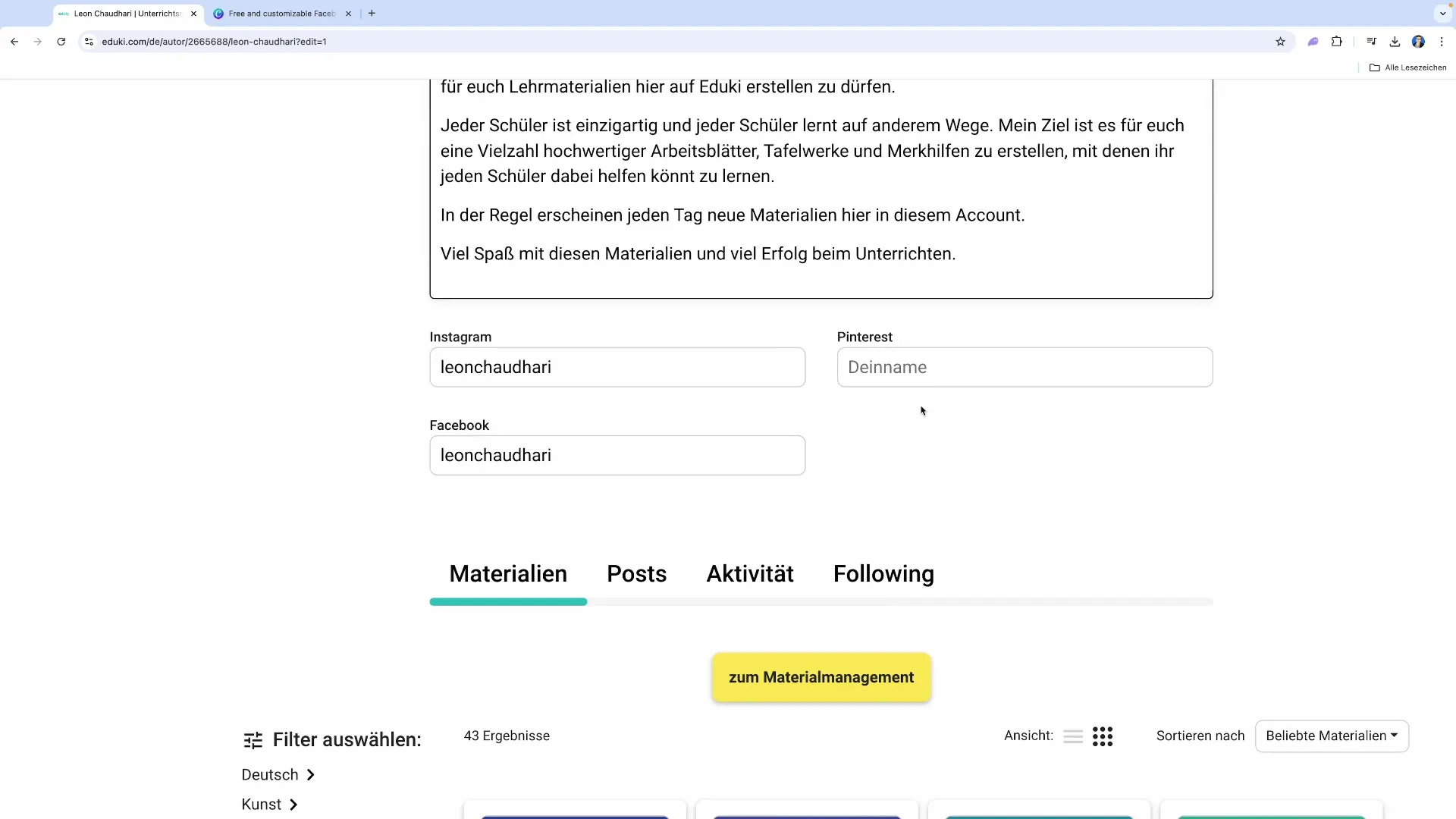 Honorarium, gegevens en instellingen voor je account optimaliseren