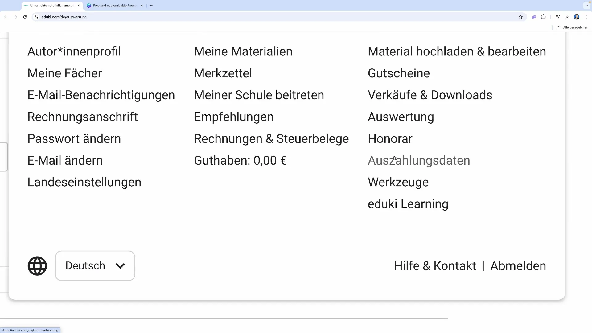 Honorarium, gegevens en instellingen voor je account optimaliseren