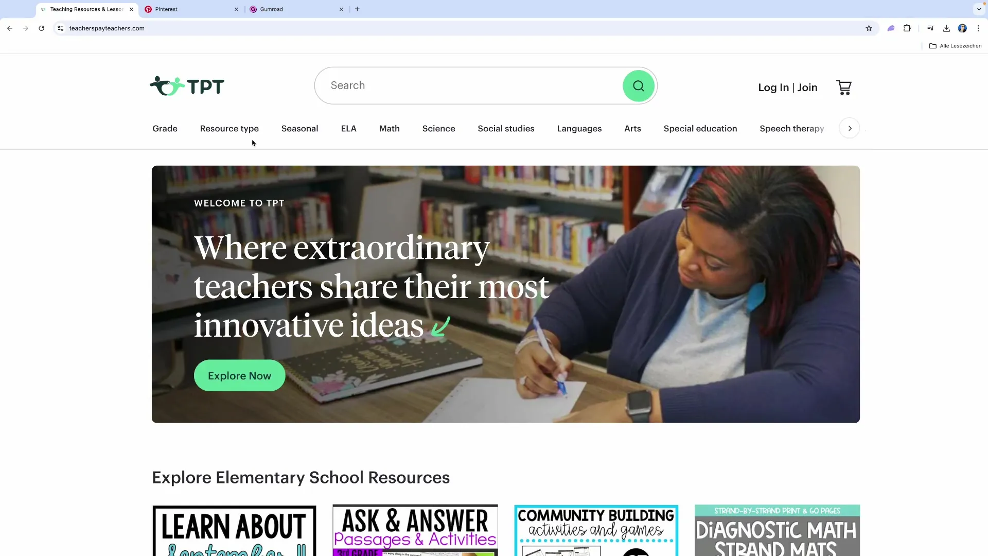 TPT und Gumroad &ndash; Ideale Verkaufsplattformen f&uuml;r Lehrmaterialien