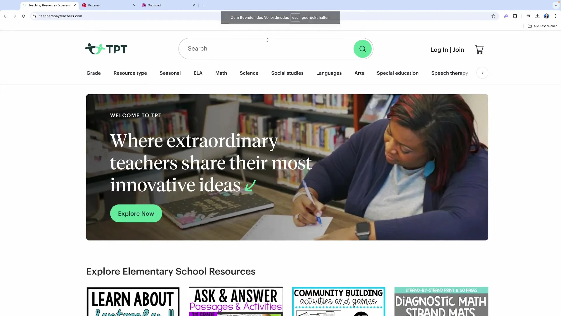 TPT und Gumroad &ndash; Ideale Verkaufsplattformen f&uuml;r Lehrmaterialien