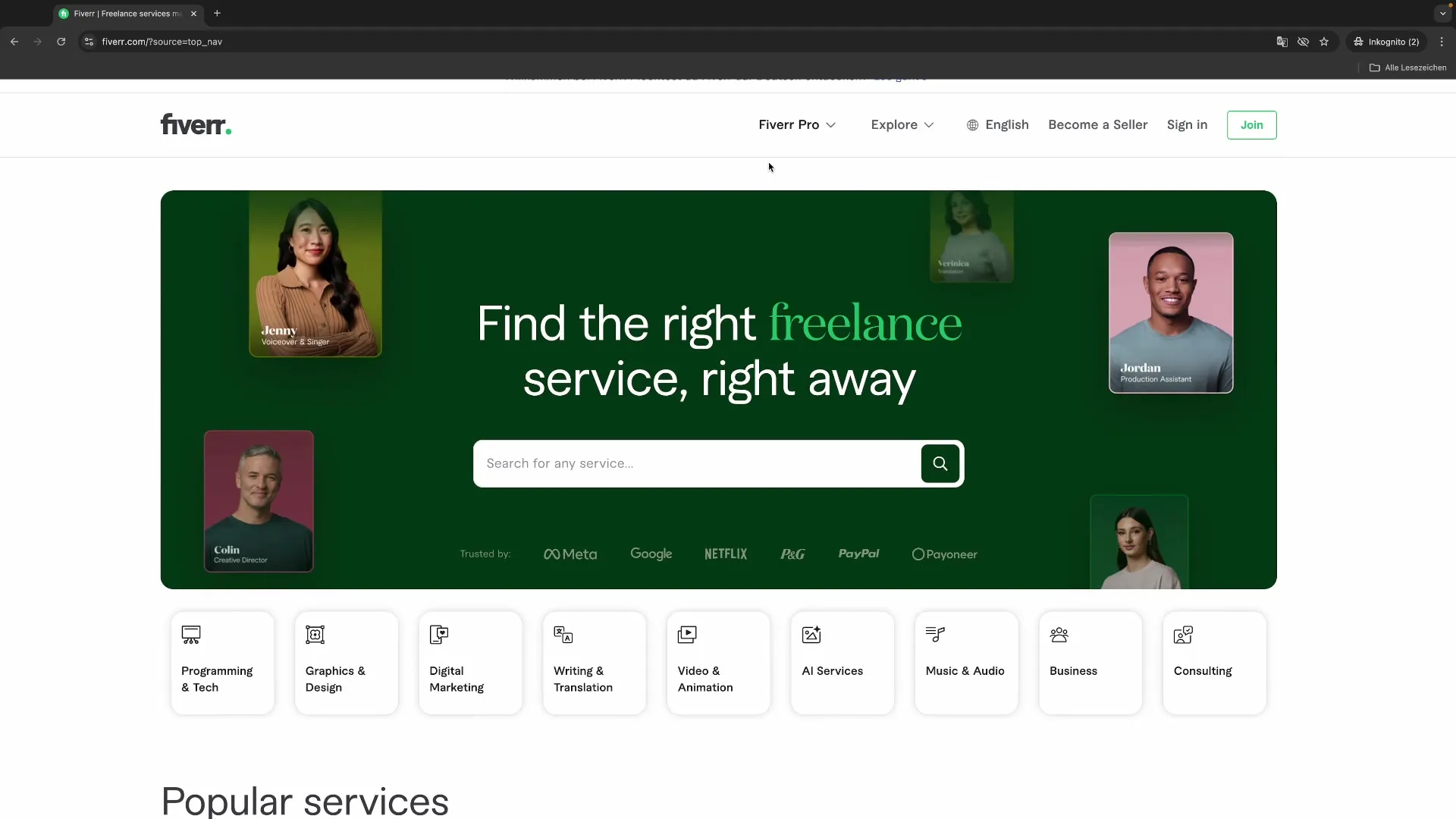 Tilbyde KI-tjenester med succes p&aring; Fiverr