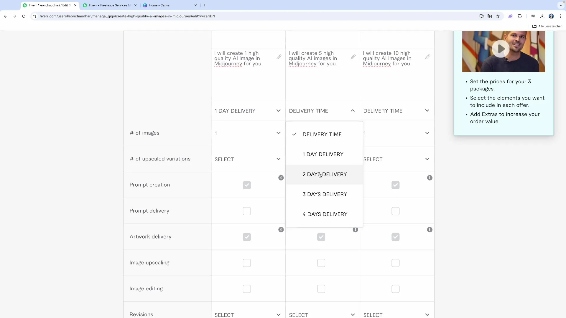 Berhasil membuat Gig di Fiverr - Begini caranya