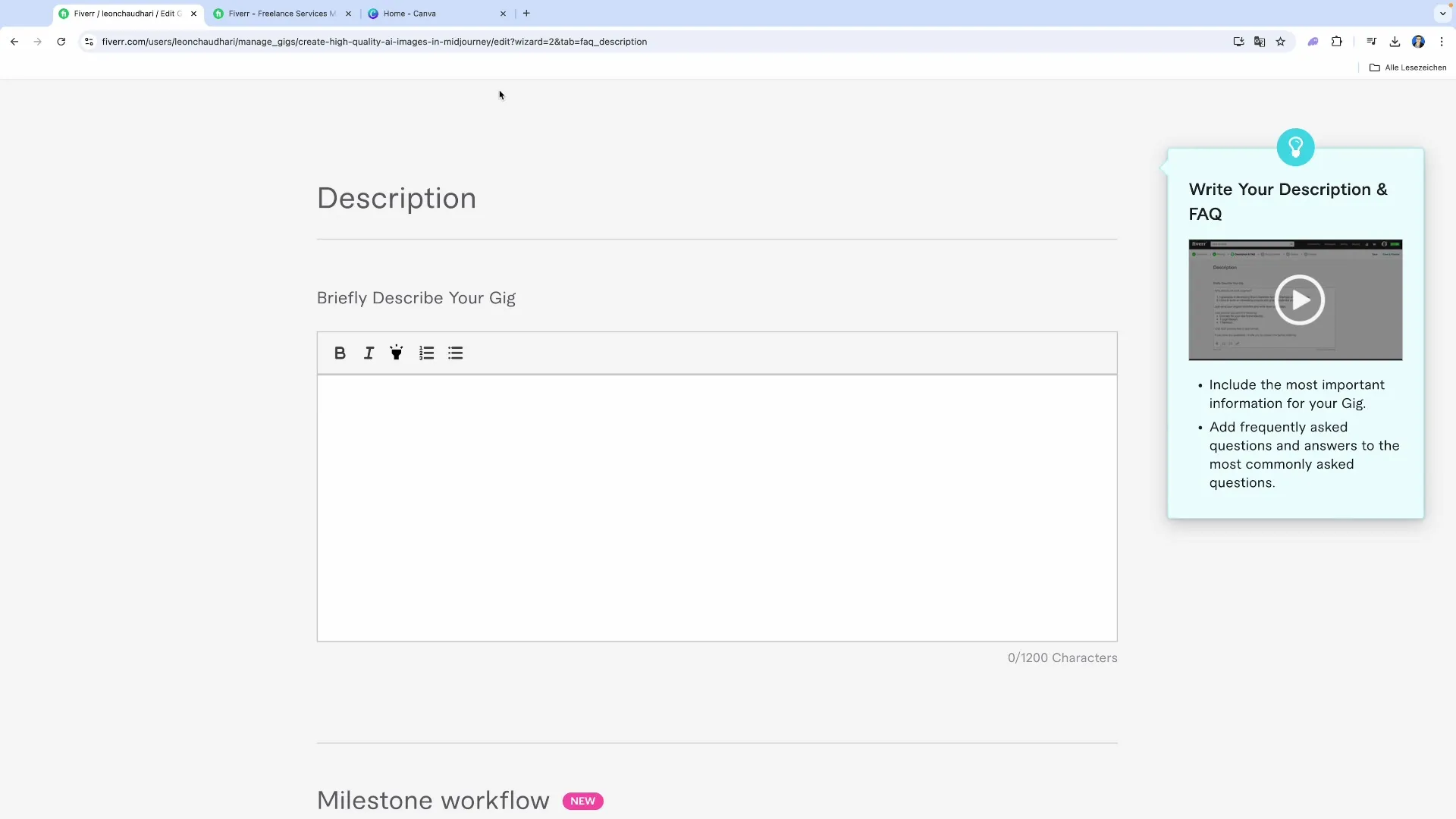 Cara Membuat Gig Fiverr yang Sukses - Begini Caranya