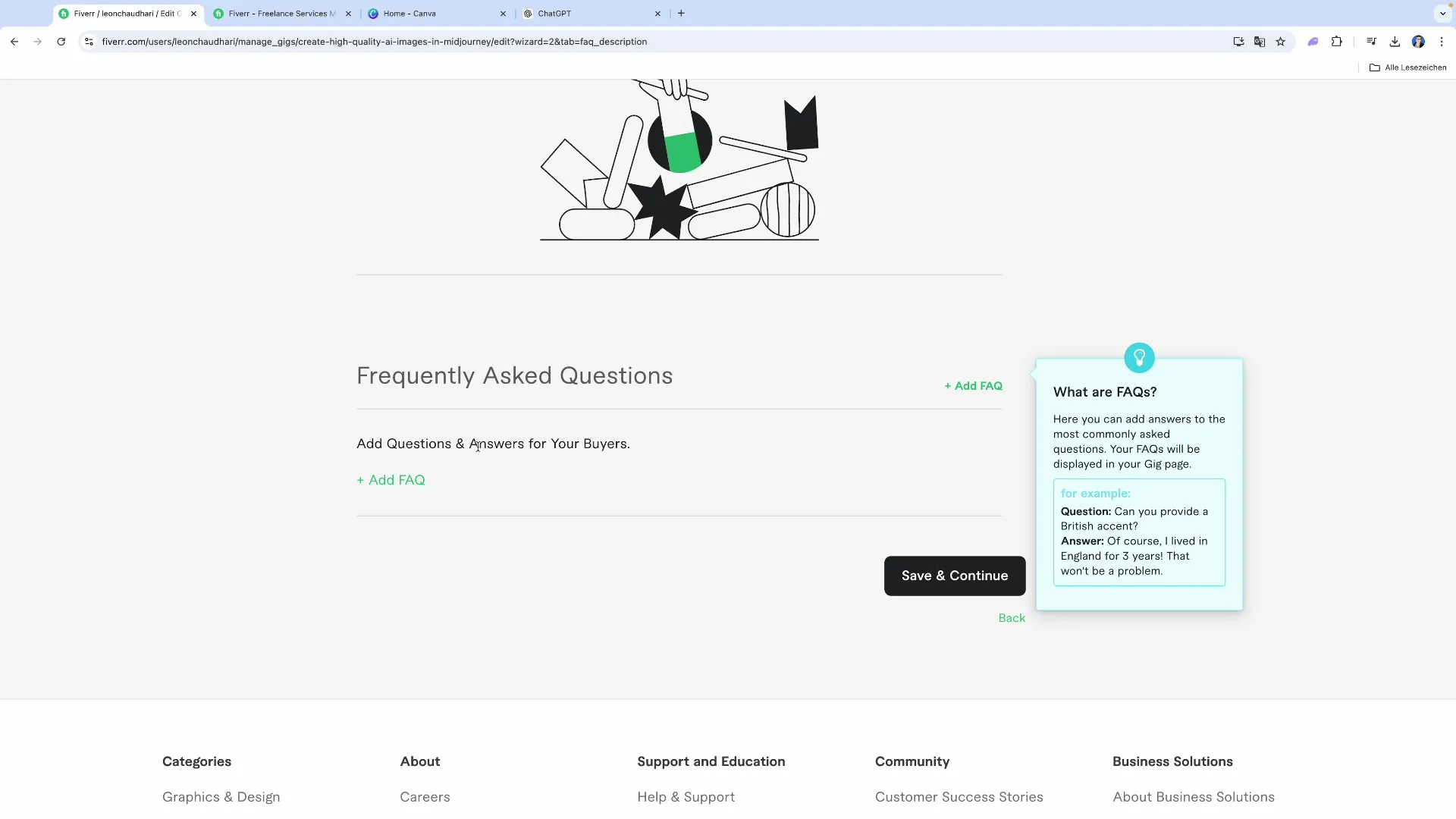 Crearea de descrieri convingătoare pentru gig-uri cu ChatGPT