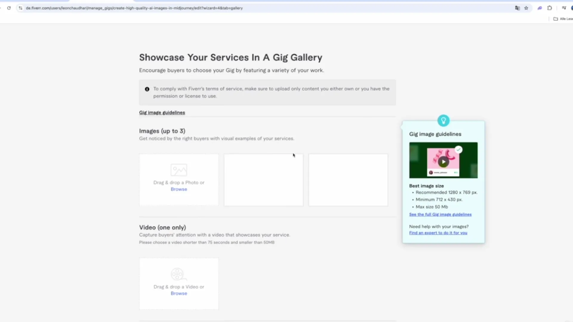 Persyaratan untuk gig kamu ditambahkan secara efisien