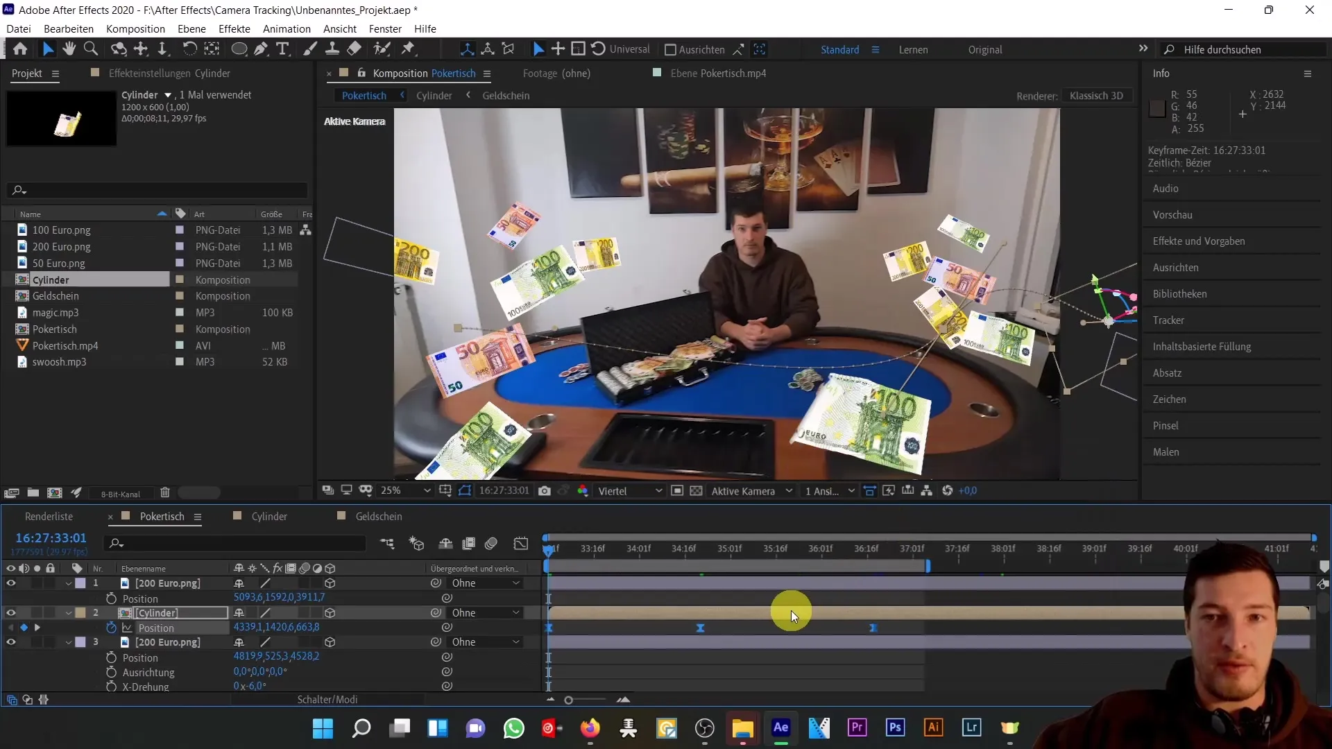 Objekte im realen 3D-Raum schweben lassen – Ein umfassendes After Effects Tutorial