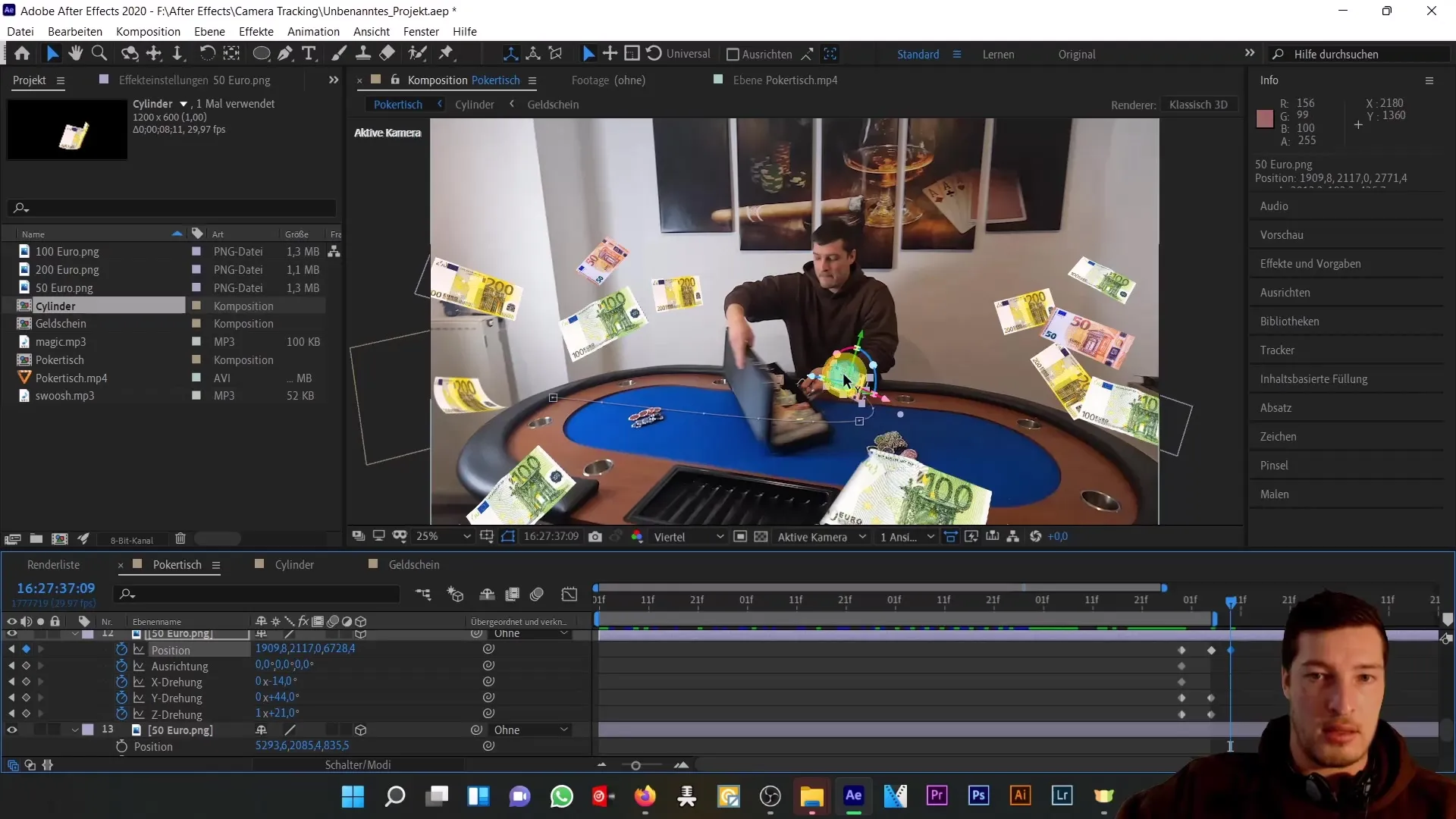 Objekte im realen 3D-Raum schweben lassen – Ein umfassendes After Effects Tutorial