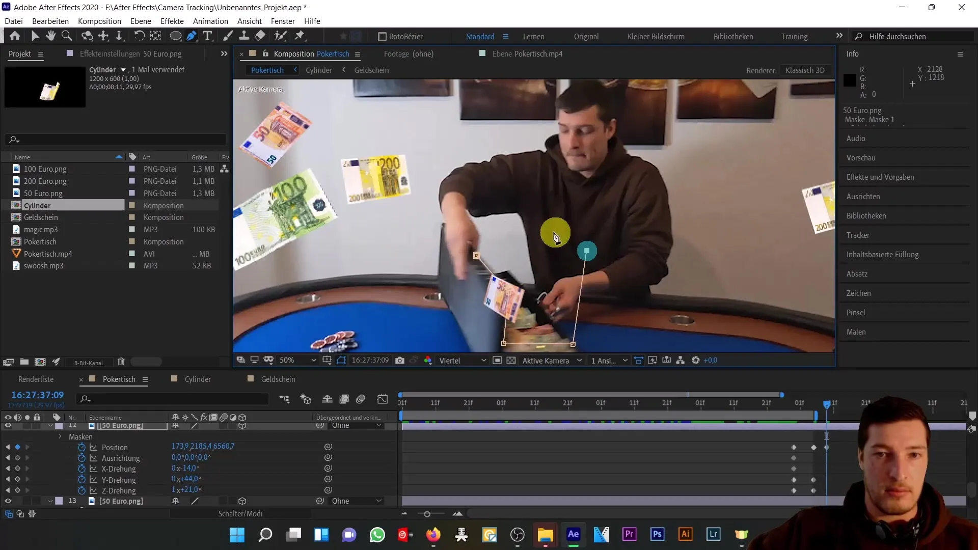 Objekte im realen 3D-Raum schweben lassen – Ein umfassendes After Effects Tutorial
