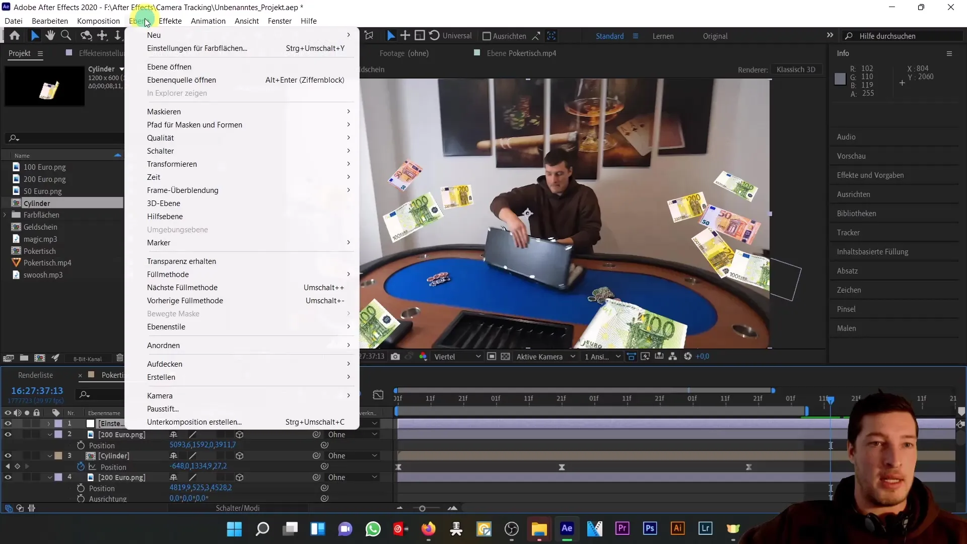 Objekte im realen 3D-Raum schweben lassen – Ein umfassendes After Effects Tutorial