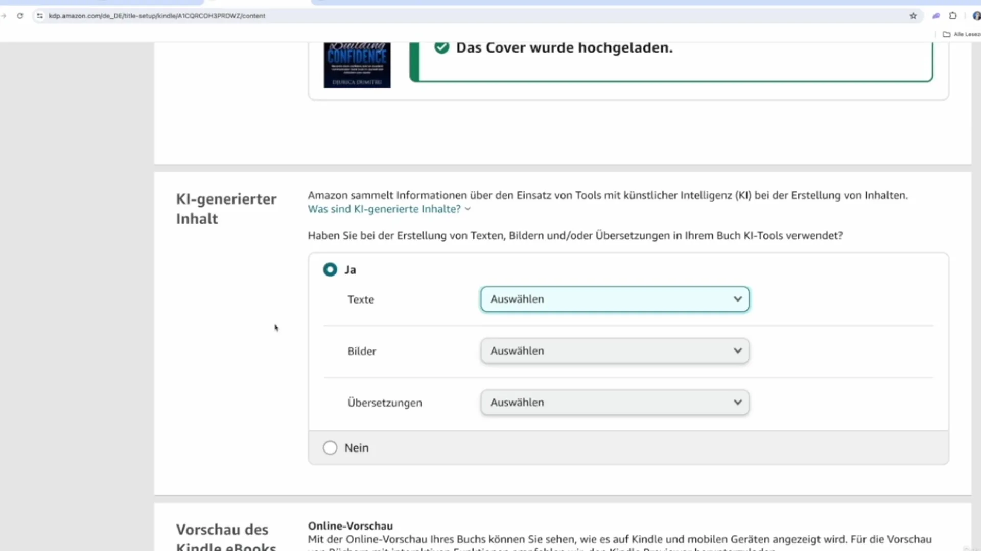 &iquest;Utilizar contenido de IA en Amazon KDP - &iquest;Permitido o no?