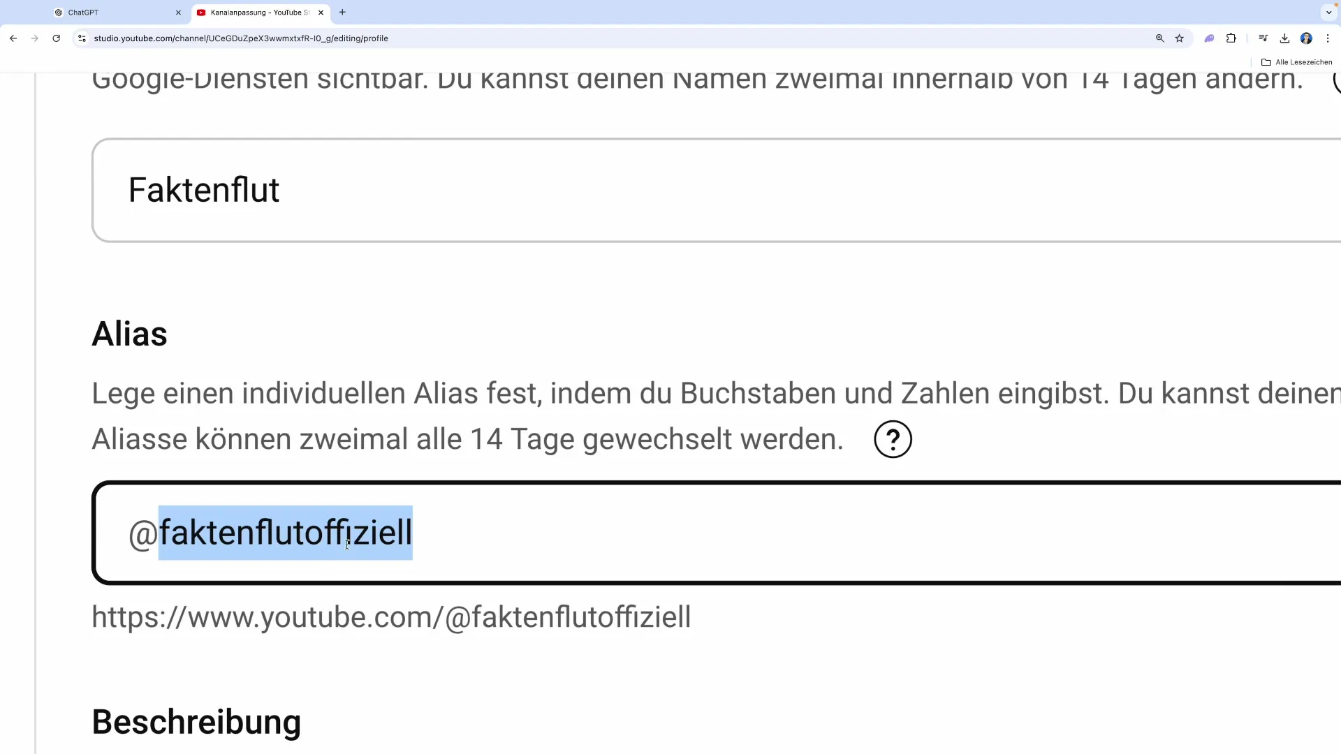 Crearea unei descrieri de canal pentru YouTube cu ChatGPT a devenit simplă