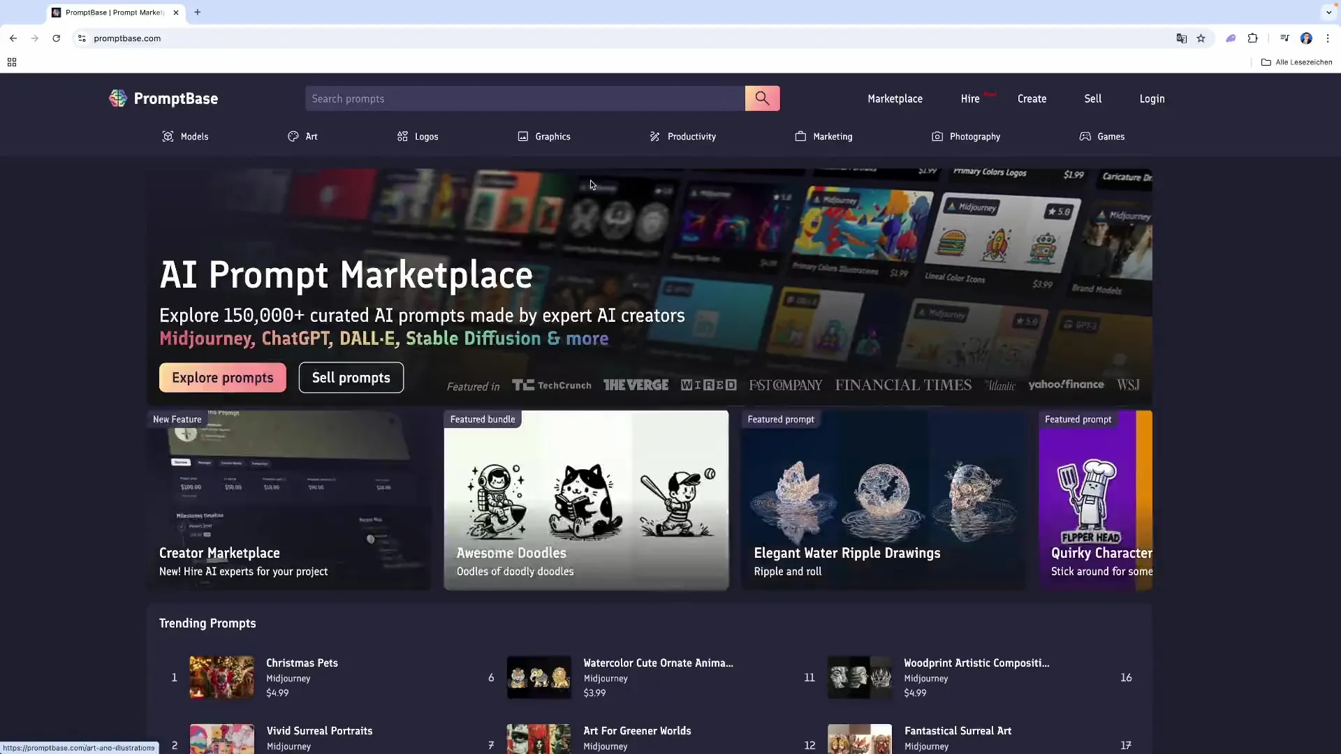 Geld verdienen mit KI-Prompts auf PromptBase Geld verdienen mit KI-Prompts auf PromptBase