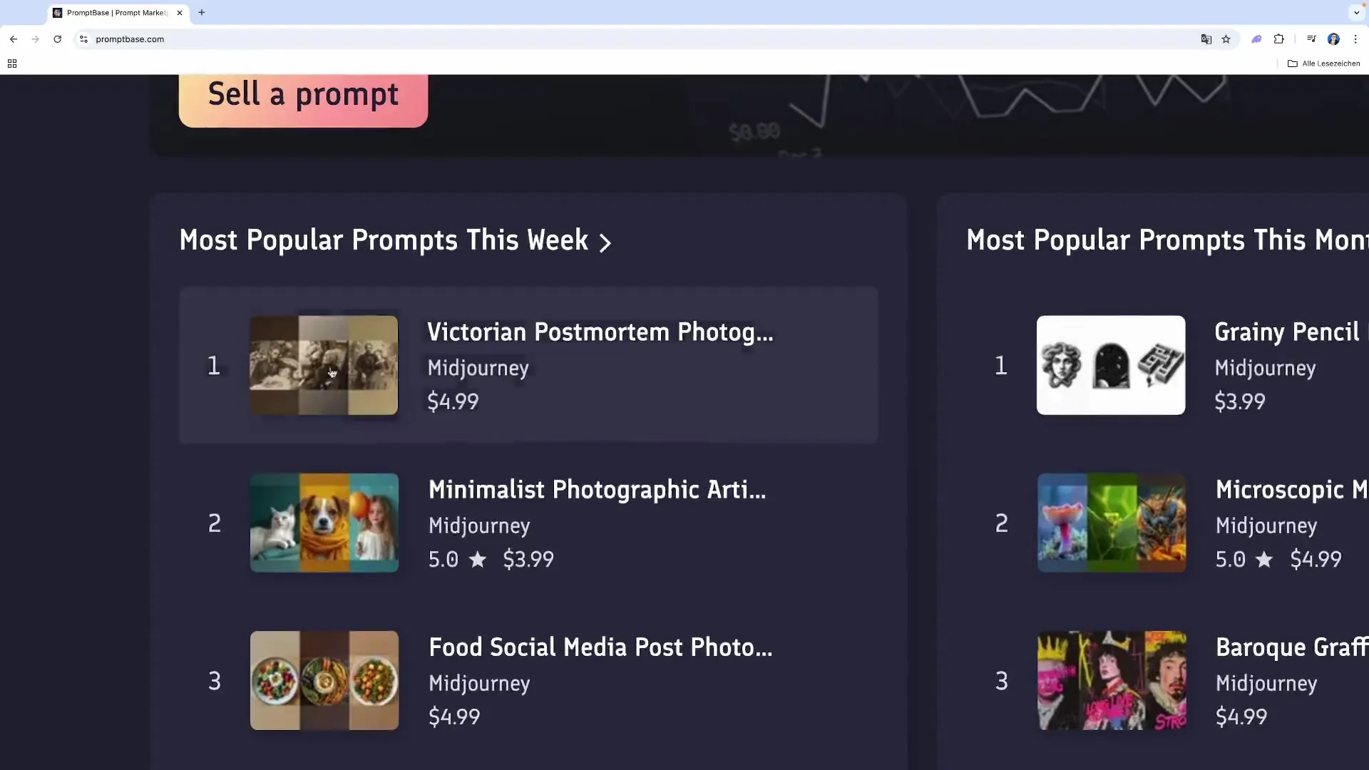 Geld verdienen mit KI-Prompts auf PromptBase Geld verdienen mit KI-Prompts auf PromptBase