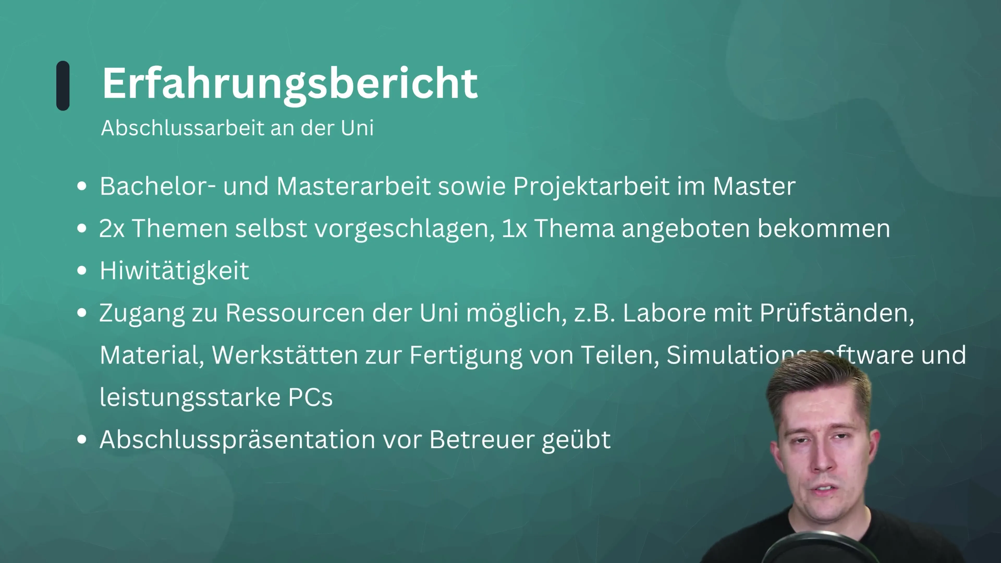 Abschlussarbeit an der Uni - Schritt-f&uuml;r-Schritt-Erfahrungsbericht