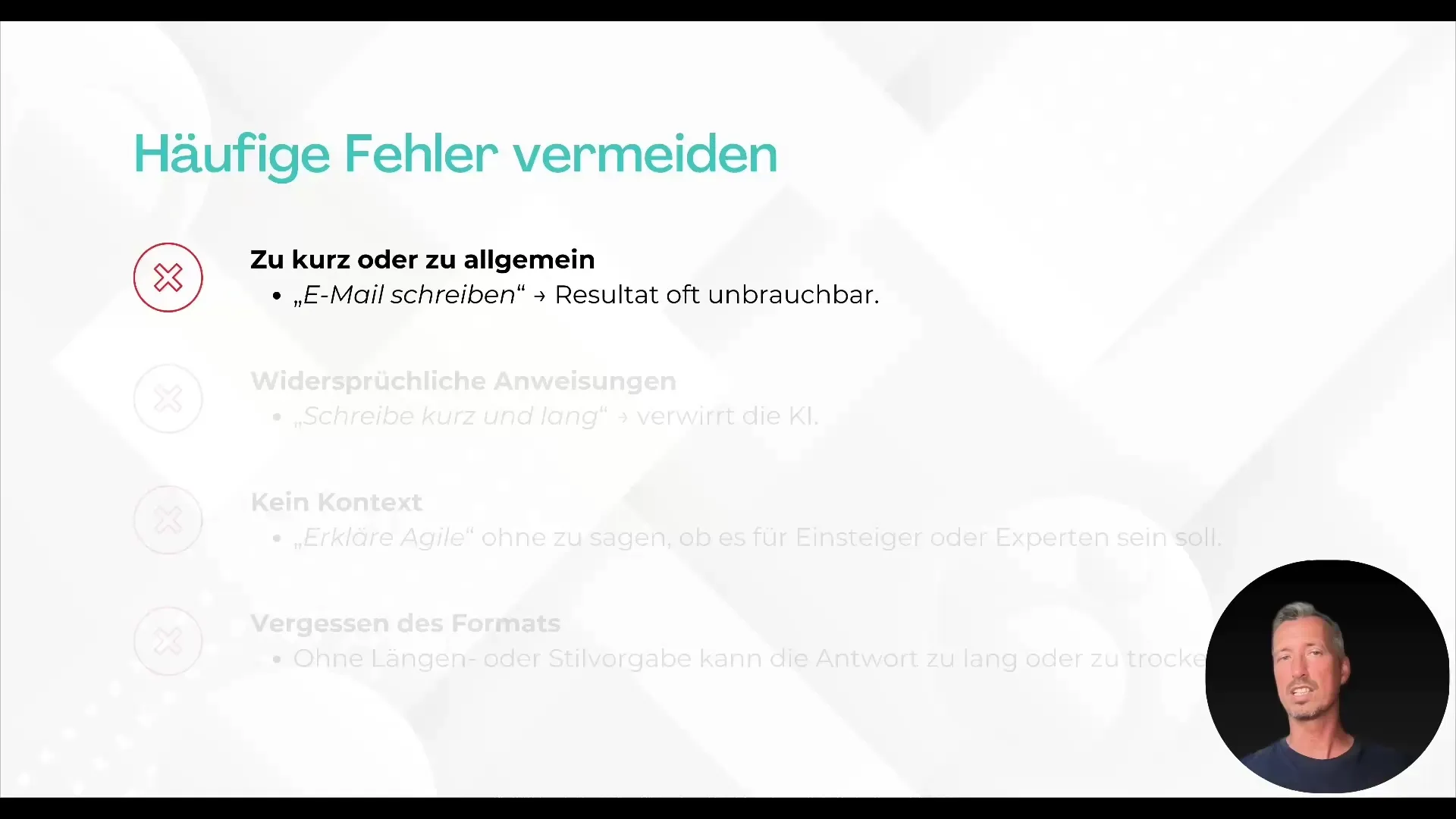 Entradas precisas para mejores resultados de IA