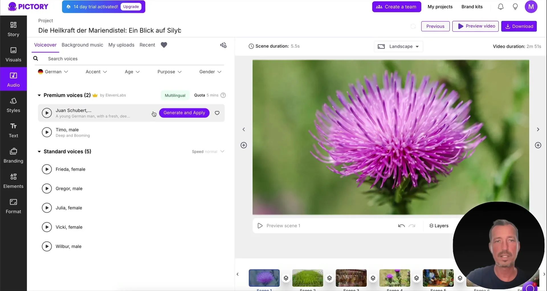 Criar v&iacute;deos a partir de texto rapidamente com Pictory